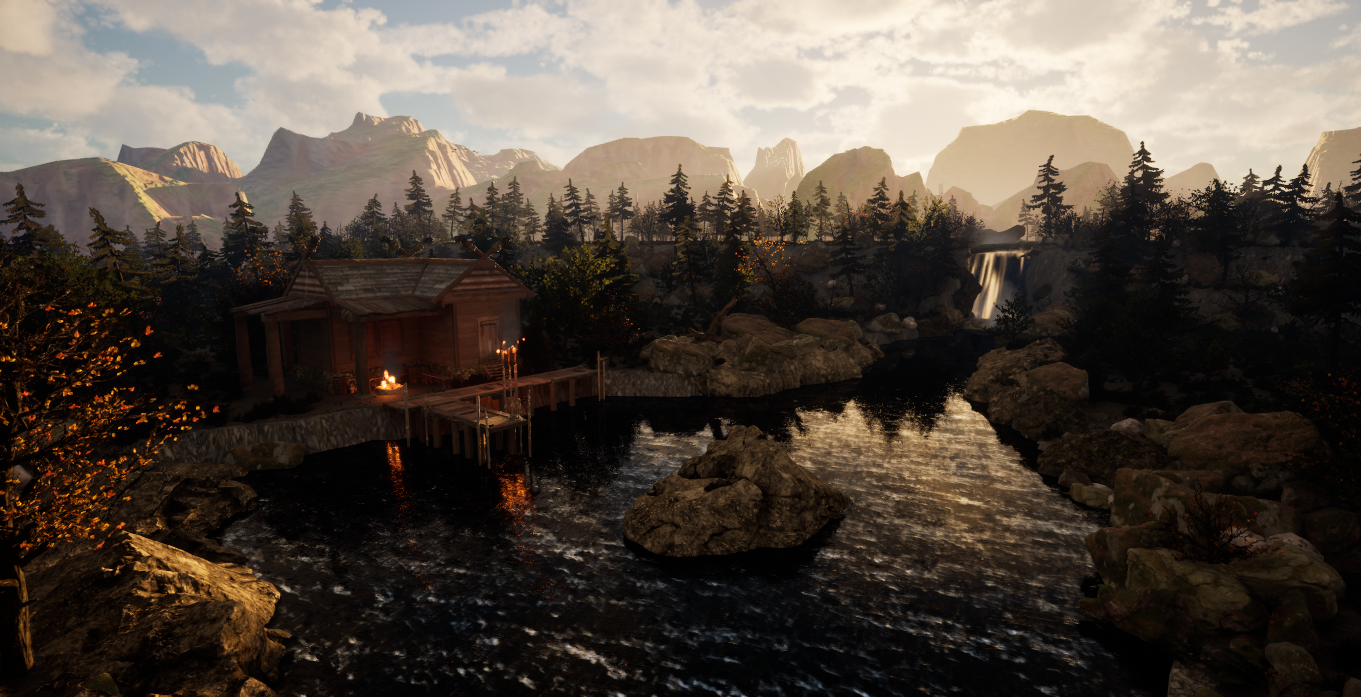Riverside Fishing Cabin - image 2 - student project