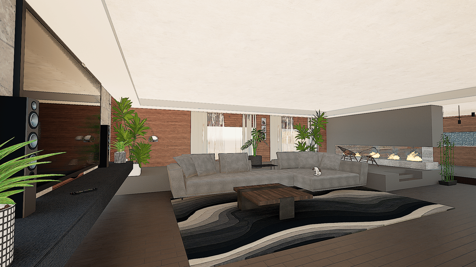 SketchUp Living Room - image 2 - student project