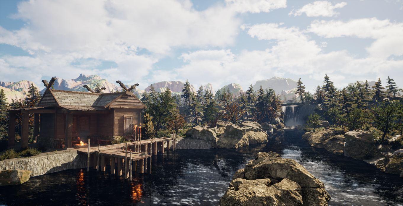 Riverside Fishing Cabin - image 3 - student project