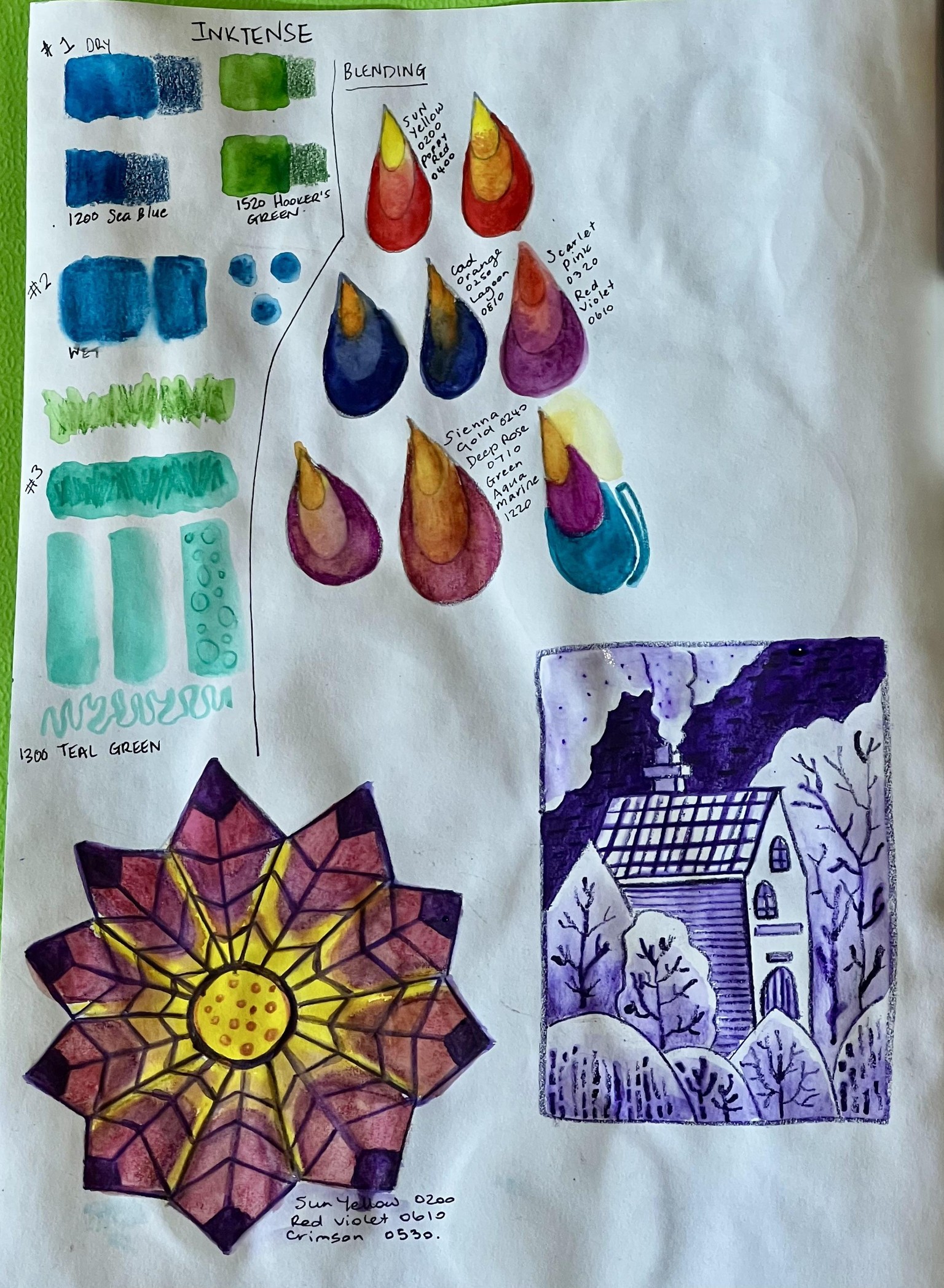 Inktense Experiments - image 1 - student project