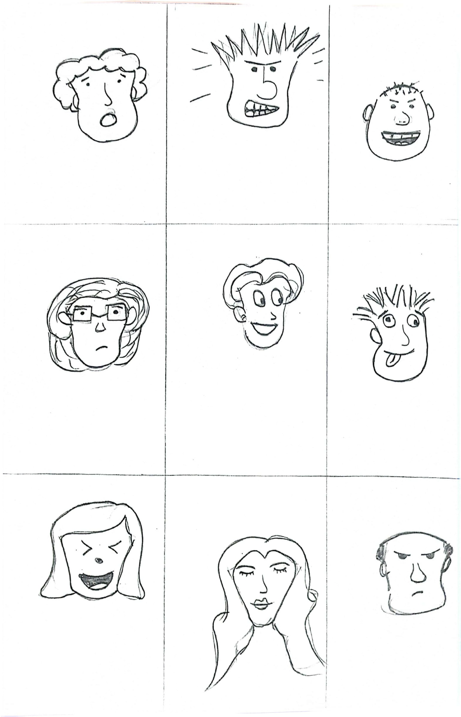 Doodling Faces - image 1 - student project