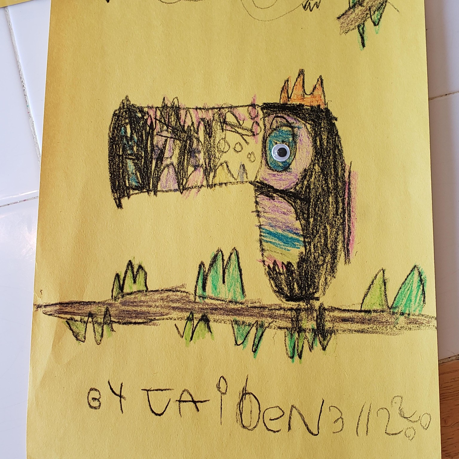 Jaiden 9 - Chameleon with baby / Logan 11 - Chameleon - image 1 - student project