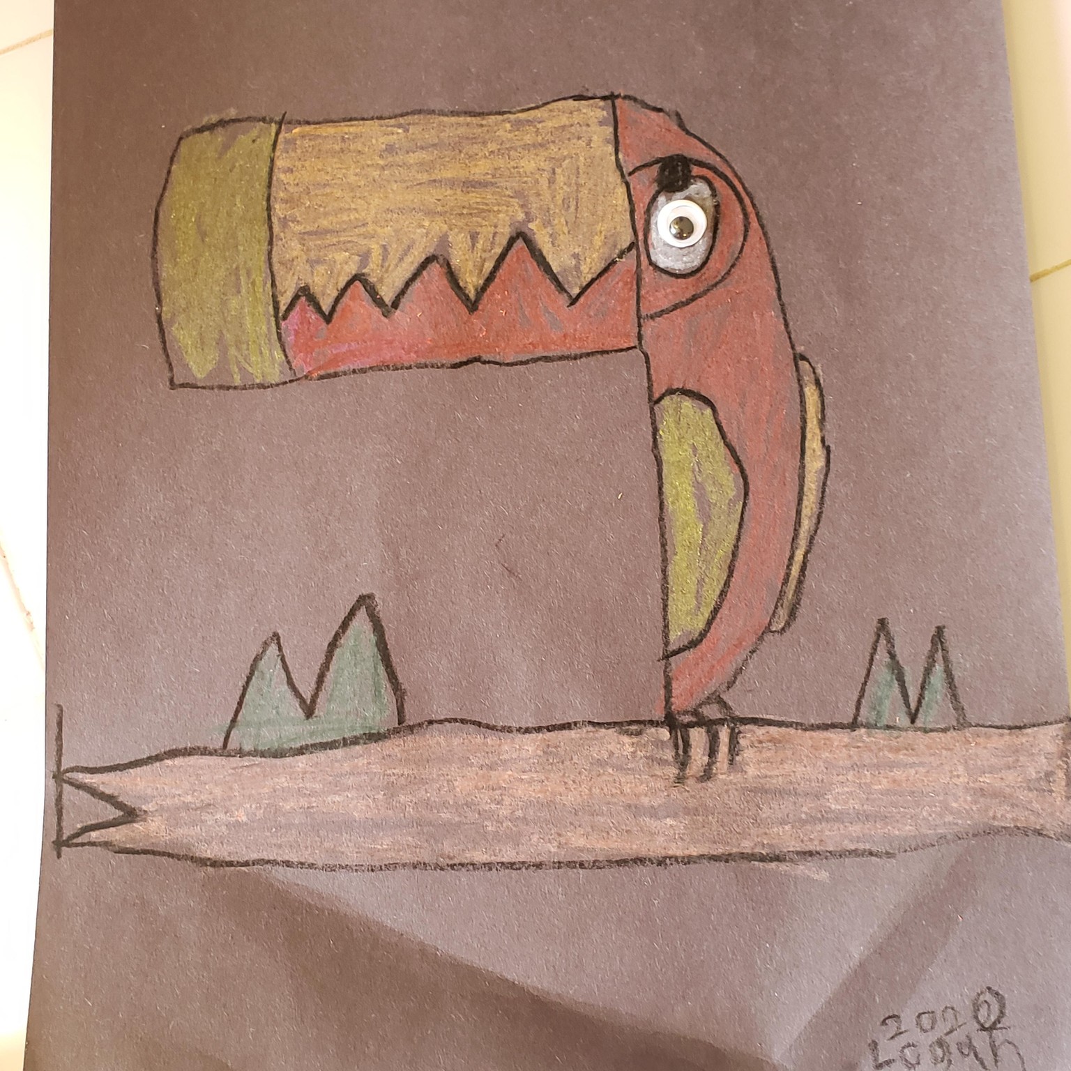 Jaiden 9 - Chameleon with baby / Logan 11 - Chameleon - image 2 - student project