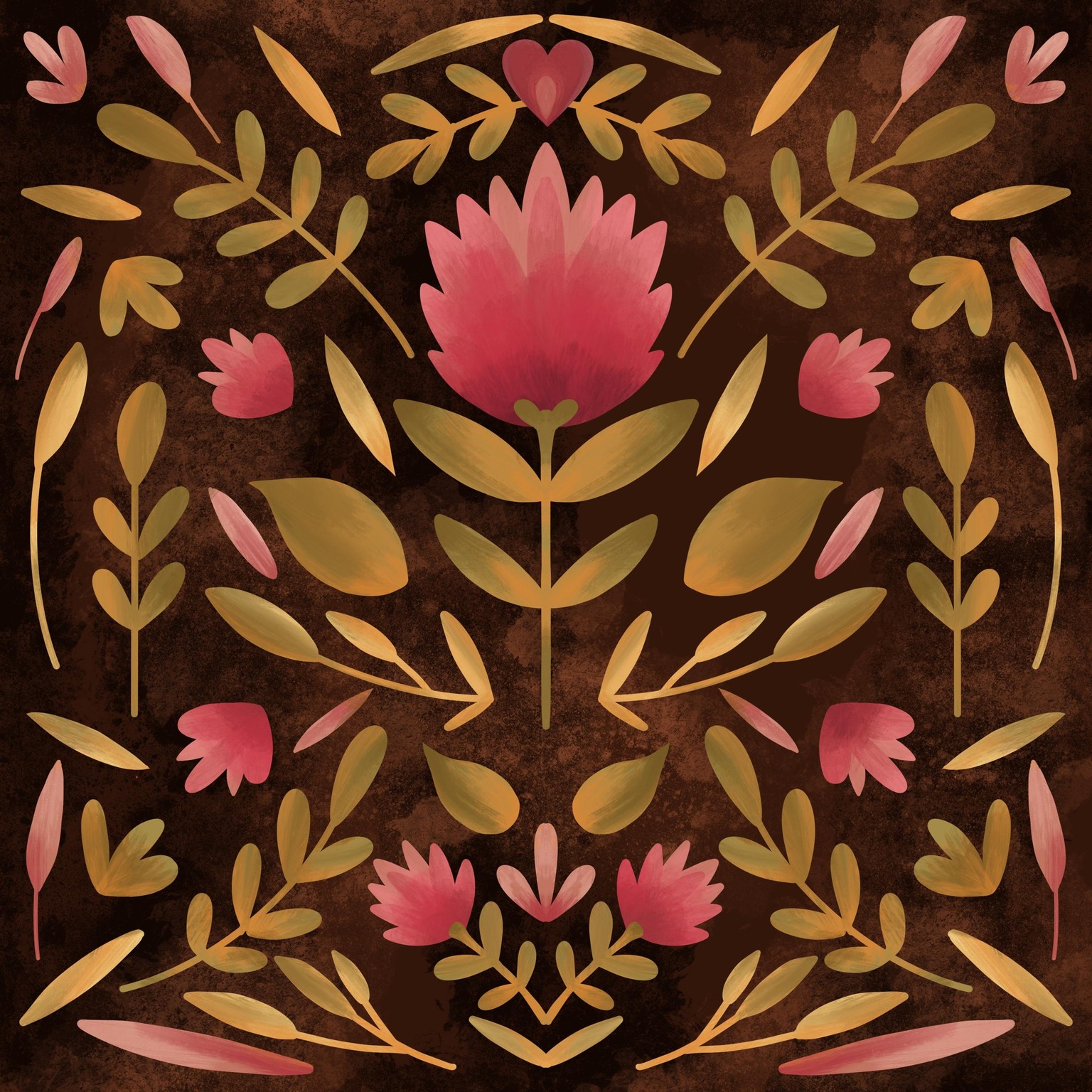 Gouache folk art - image 1 - student project
