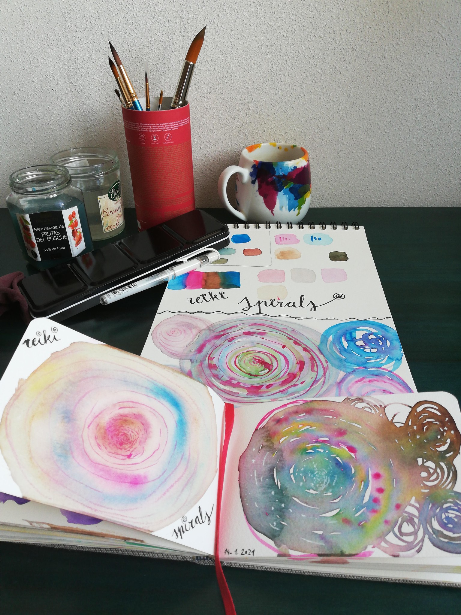 Reiki watercolors - image 1 - student project