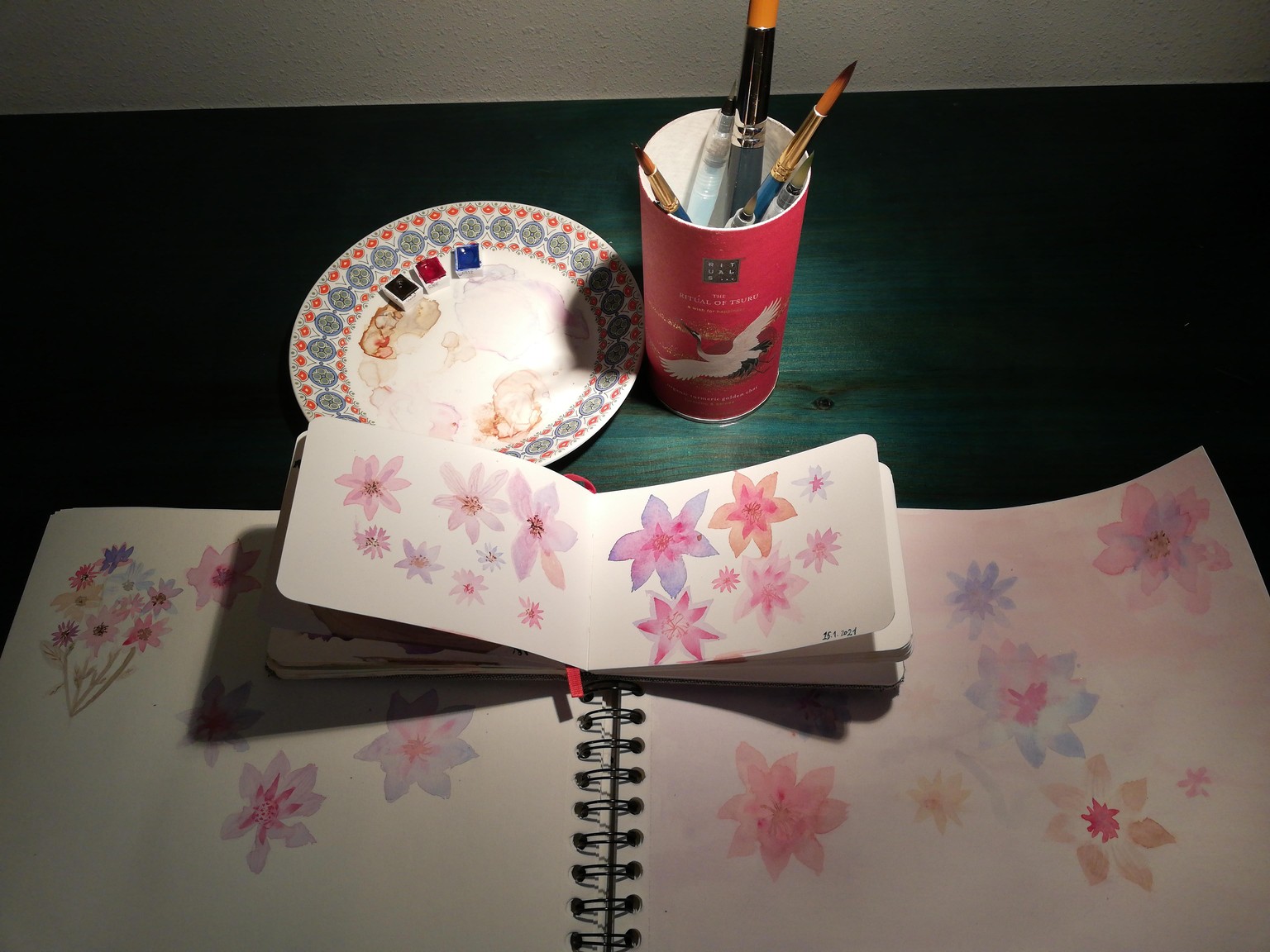 Reiki watercolors - image 2 - student project