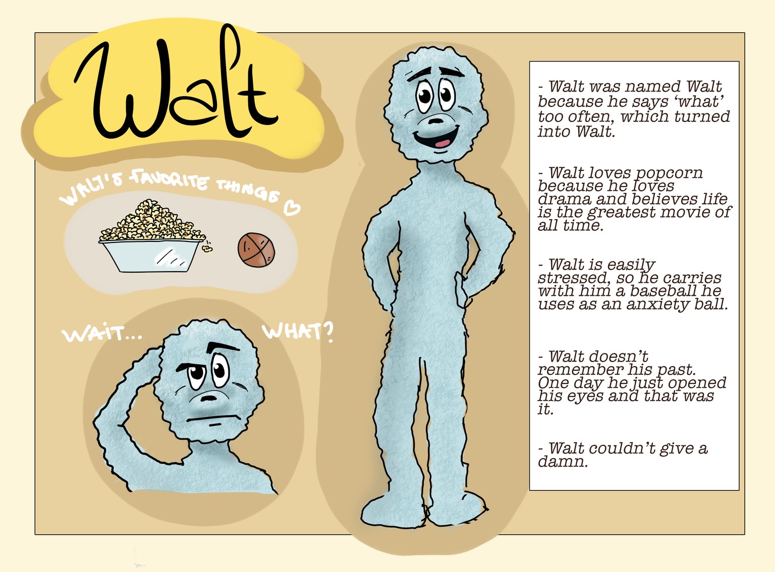 Meet Walt ! My original character - image 1 - student project