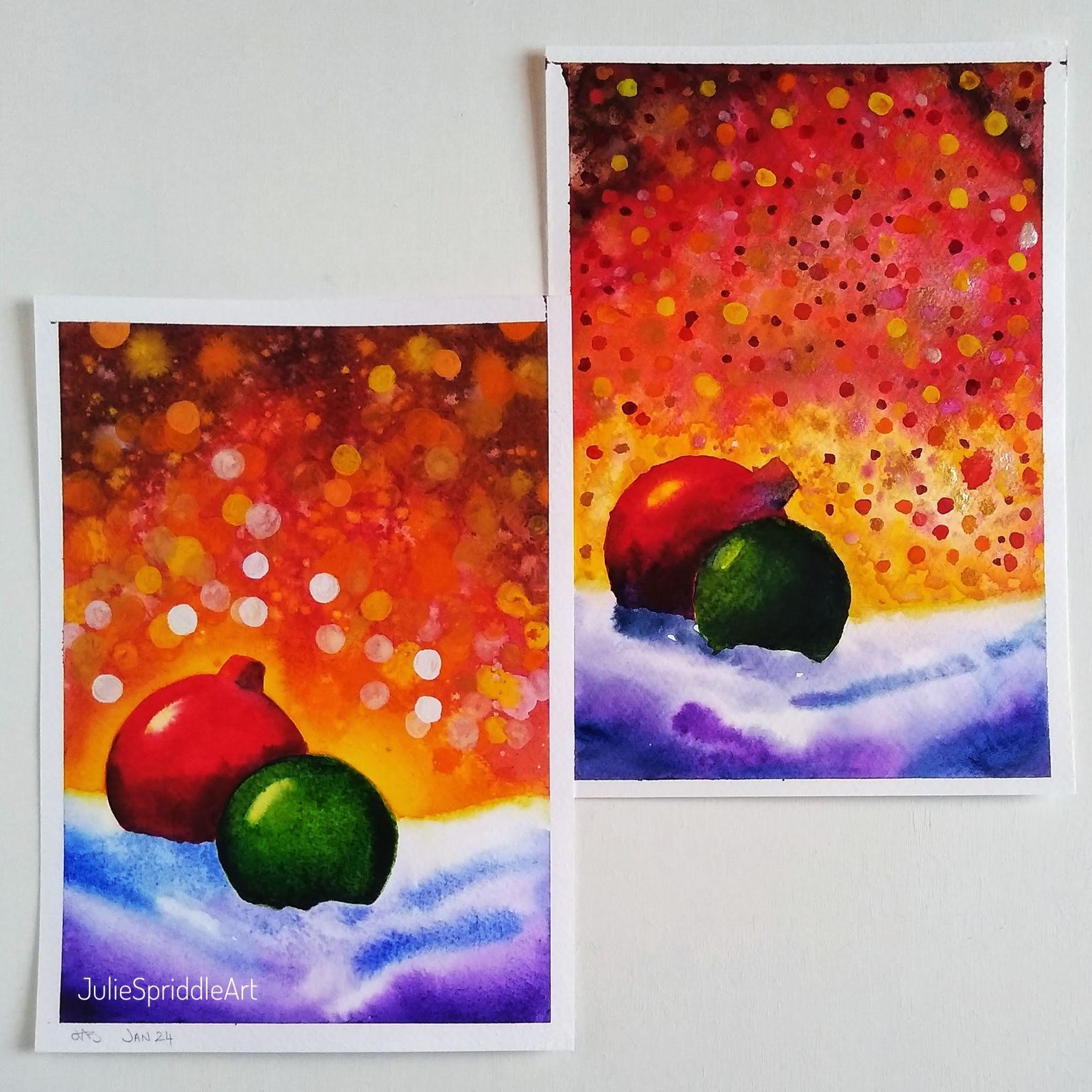 Whimsical Christmas Watercolours - image 5 - student project