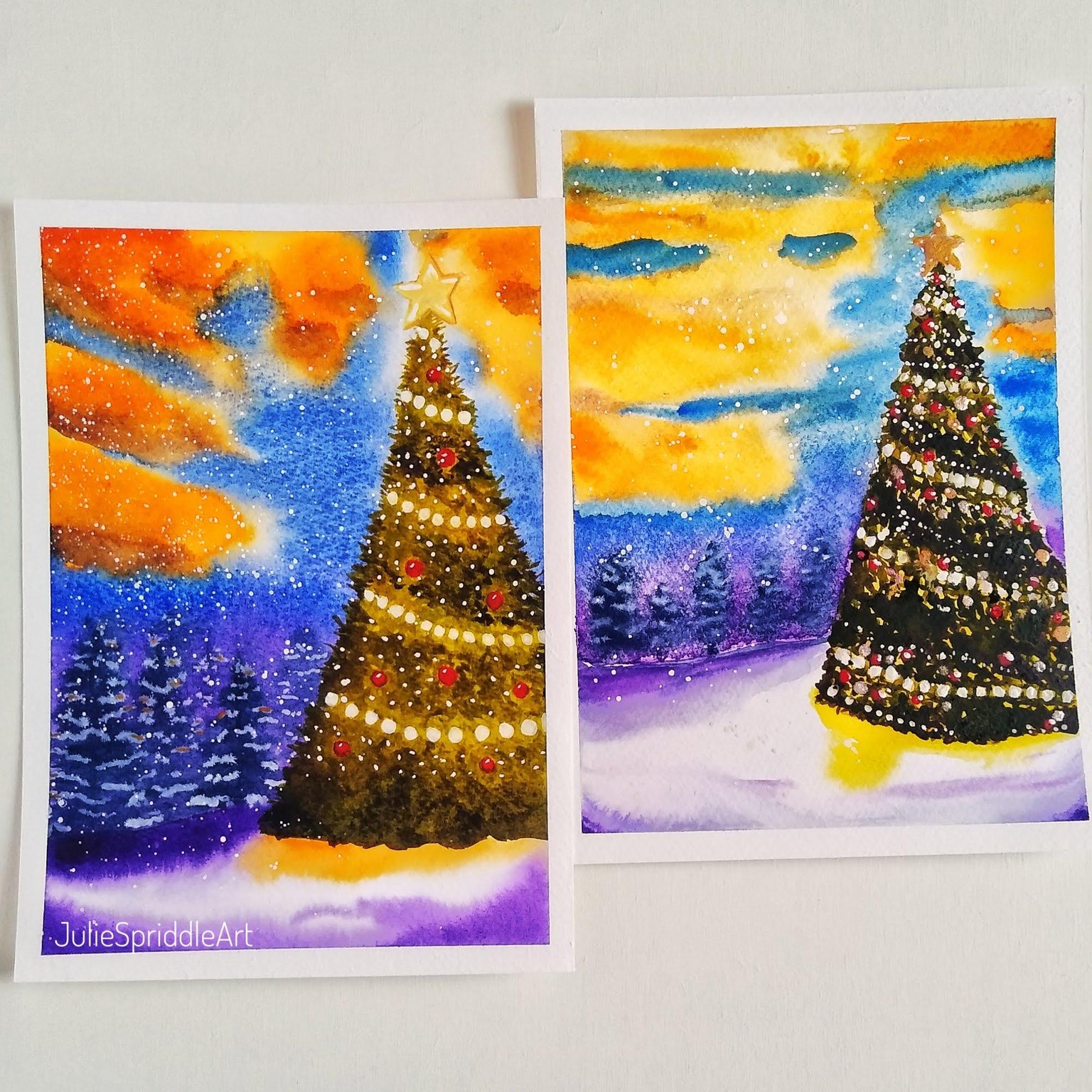 Whimsical Christmas Watercolours - image 6 - student project