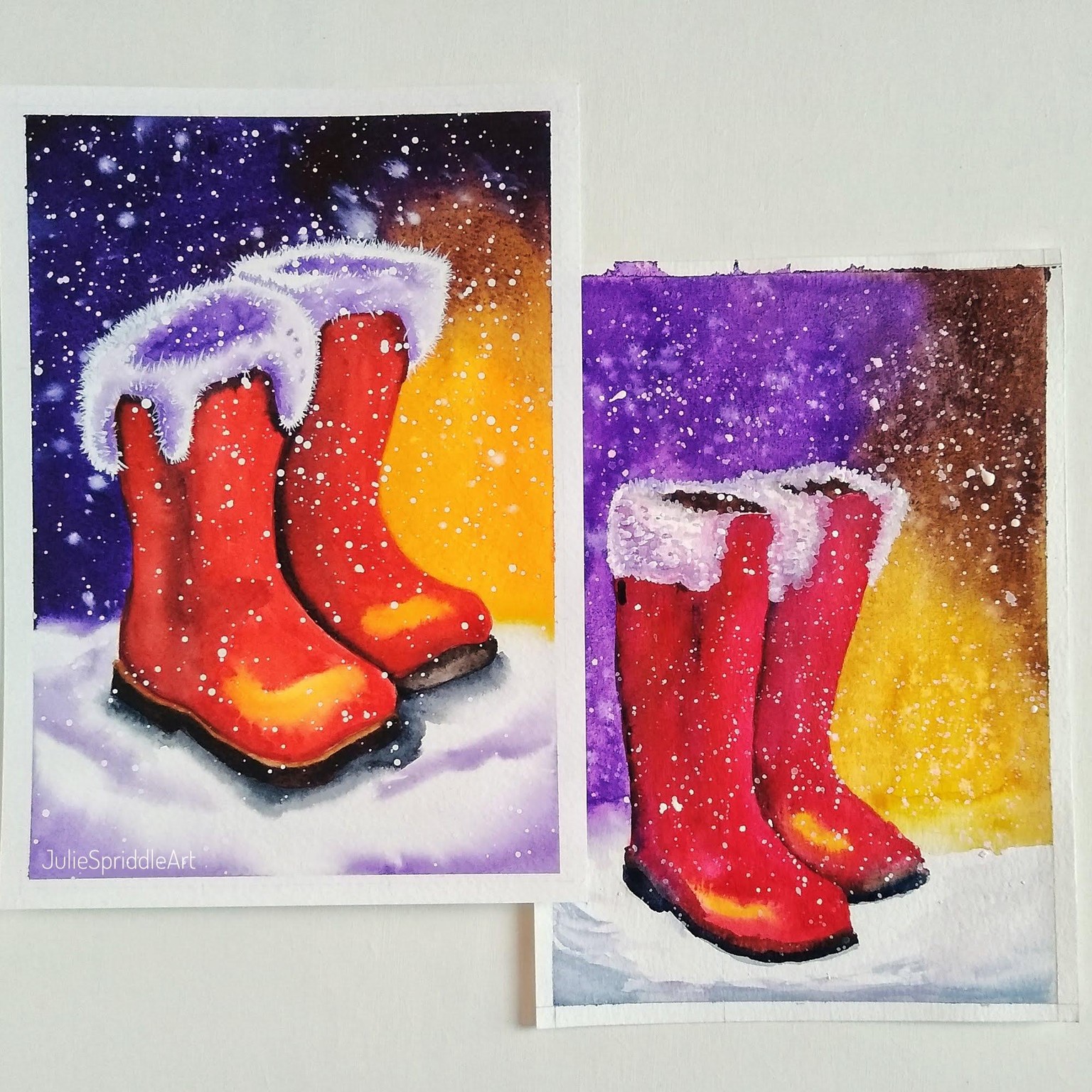 Whimsical Christmas Watercolours - image 2 - student project