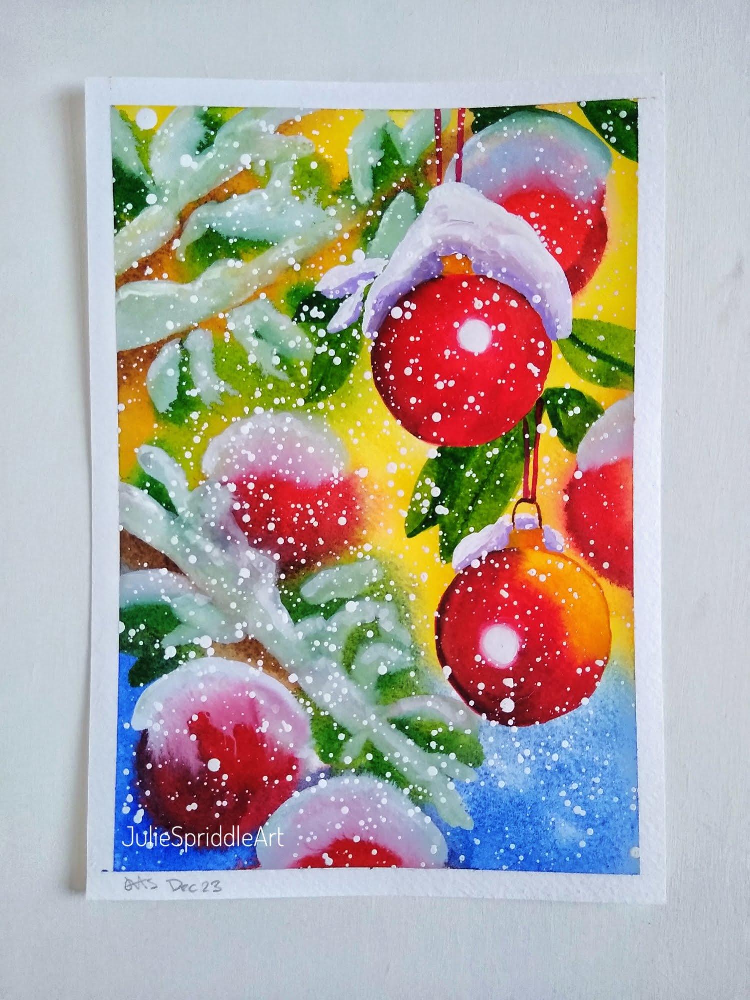Whimsical Christmas Watercolours - image 4 - student project