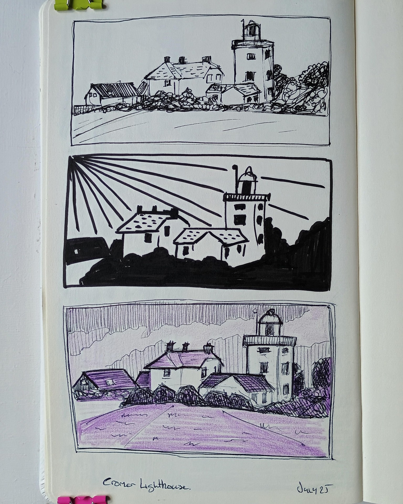 Pen and Ink Sketches - Lighthouses - image 1 - student project