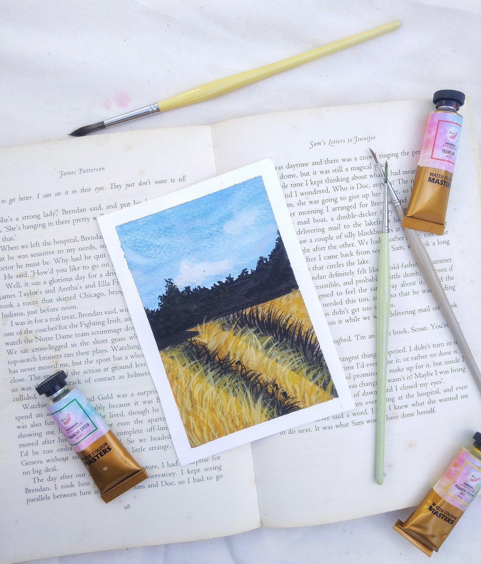 Watercolor meadows - image 2 - student project