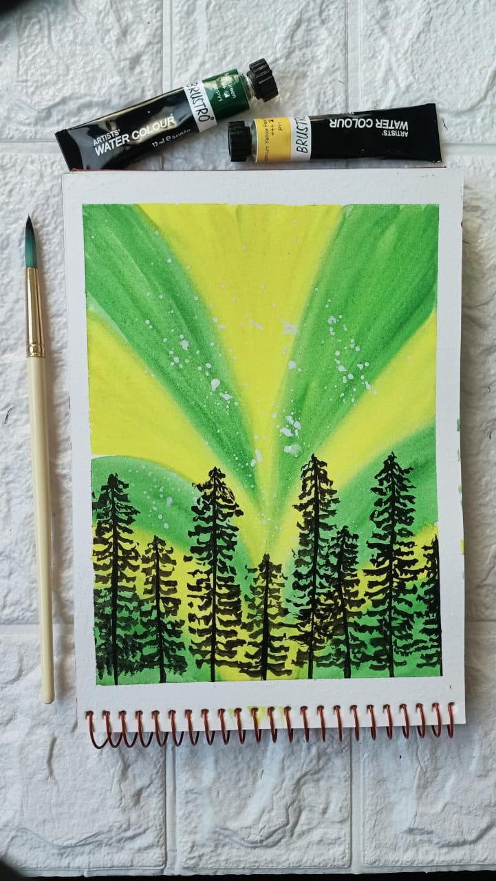 Painting Aesthetic Silhouettes with Trisha - image 3 - student project