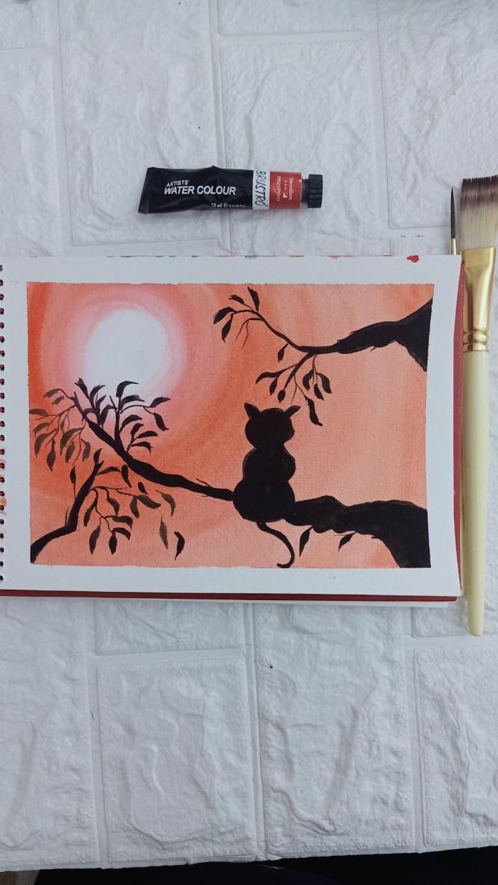 Painting Aesthetic Silhouettes with Trisha - image 5 - student project