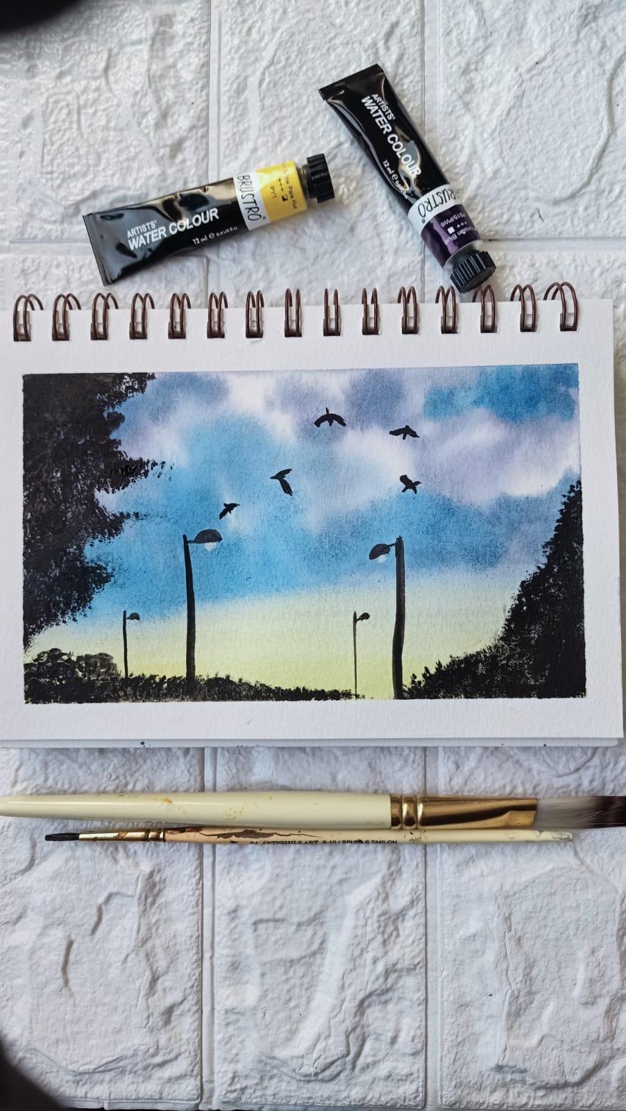 Painting Aesthetic Silhouettes with Trisha - image 4 - student project
