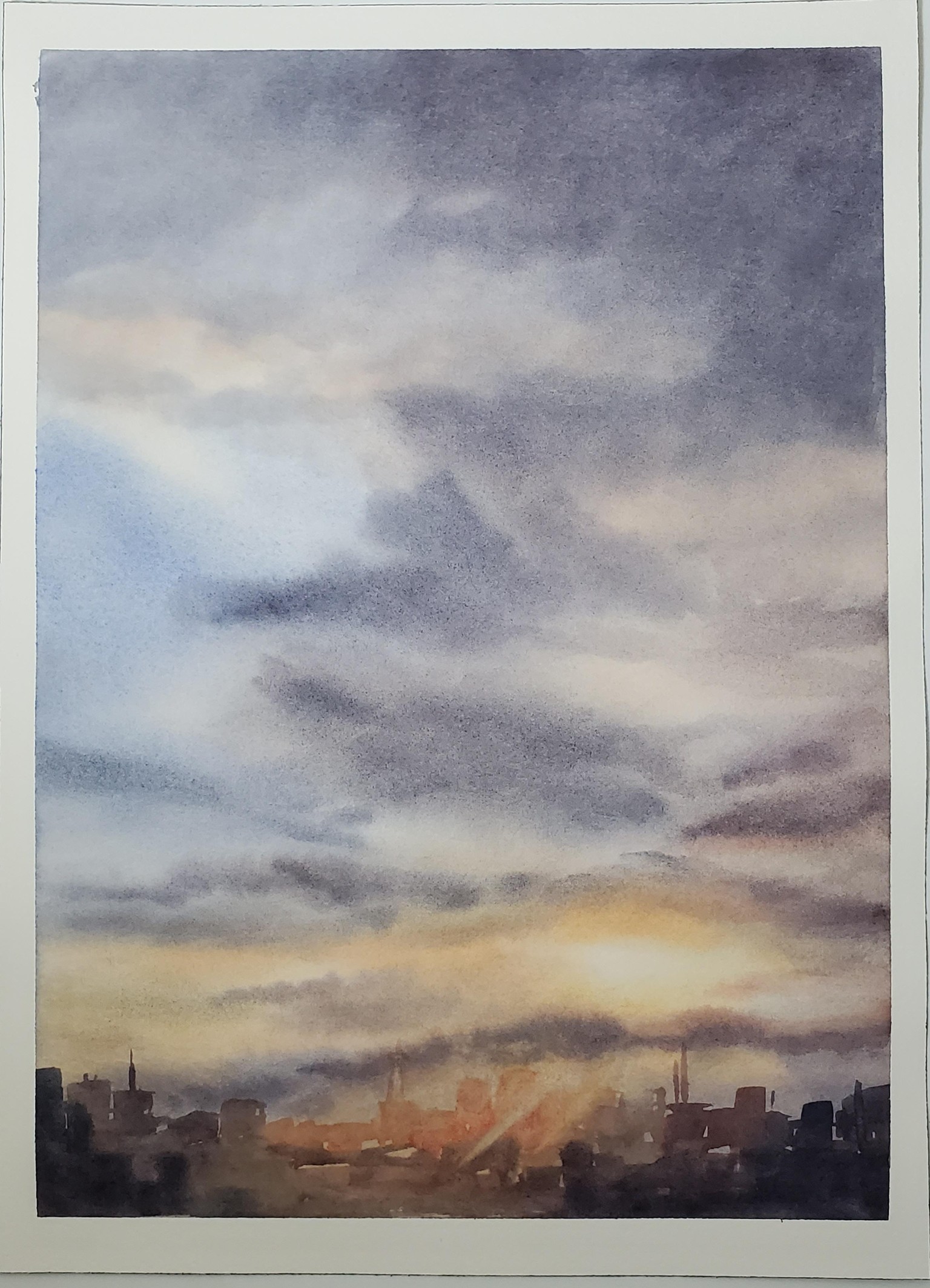 Sunset over city - image 1 - student project
