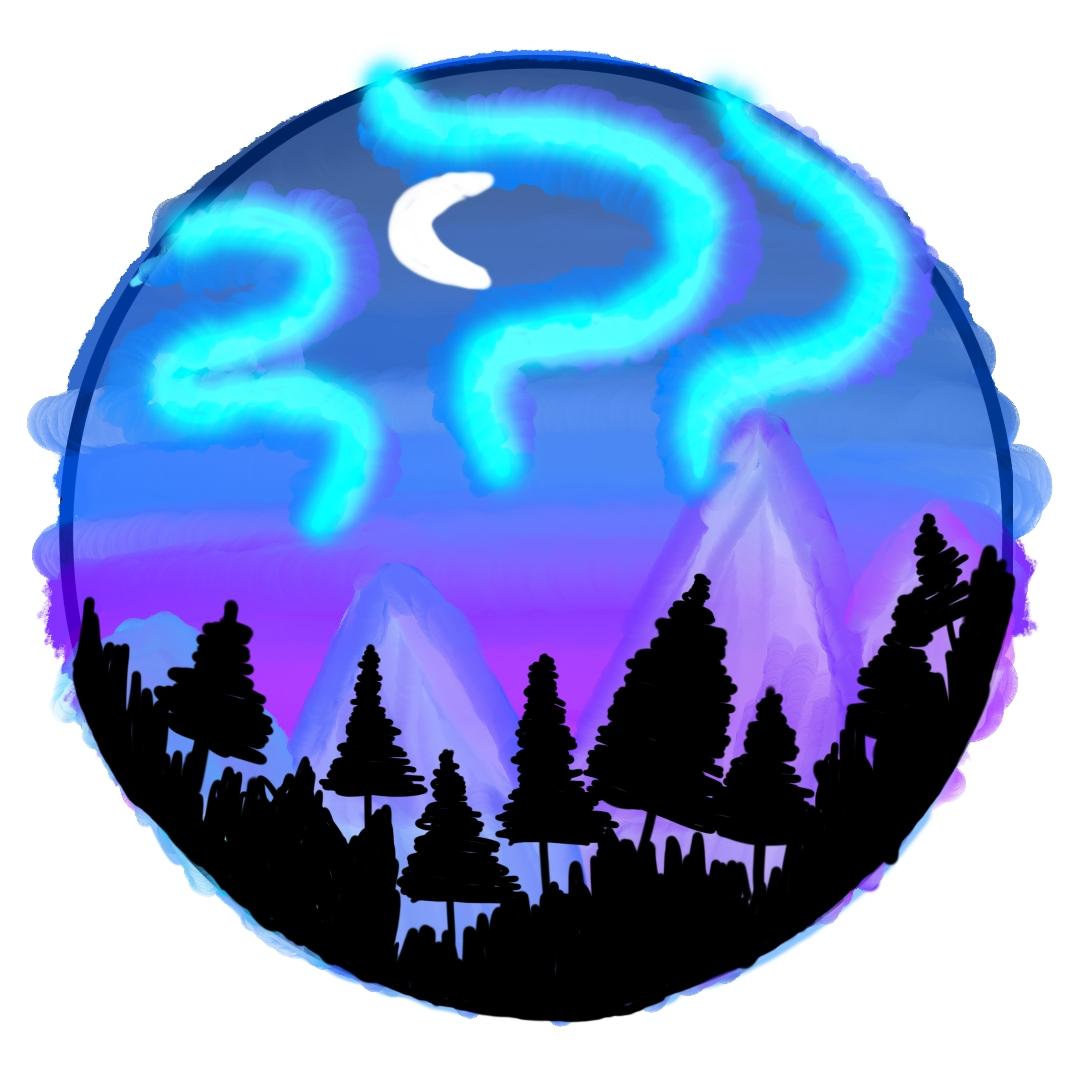 Drawing a Snowy Mountain in a Night Sky - image 1 - student project