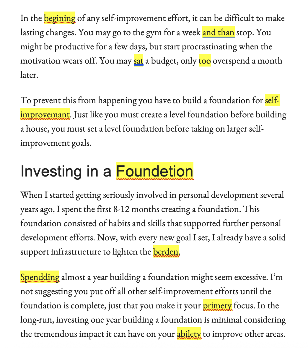 Proofreading - image 1 - student project