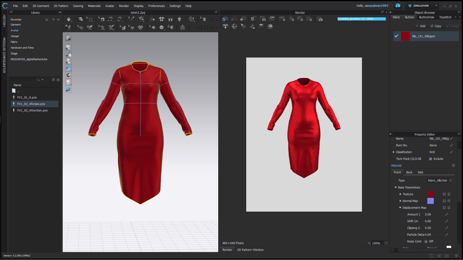 red dress - image 1 - student project