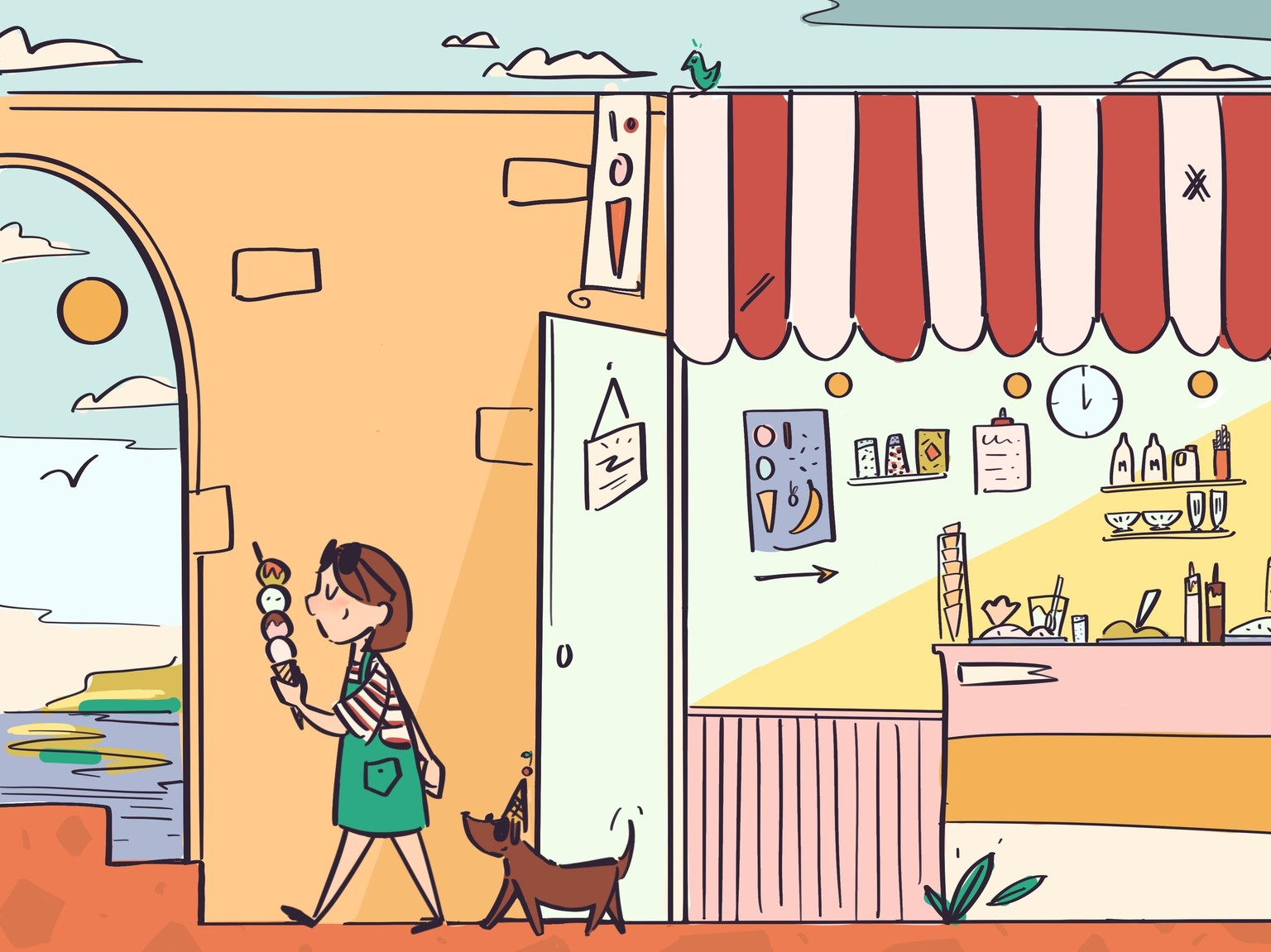 Here's a closer look at the paper illustration I made in my class! - image 2 - student project