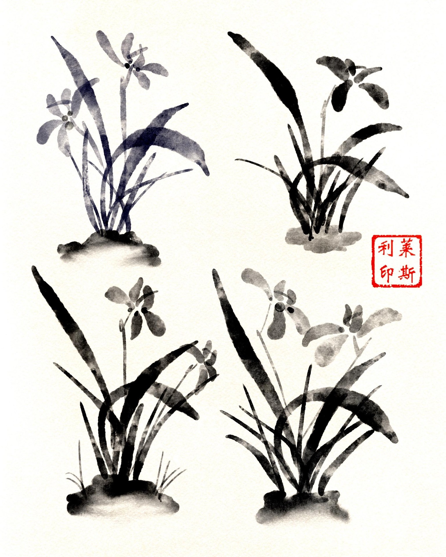 Chinese brush painting - image 2 - student project