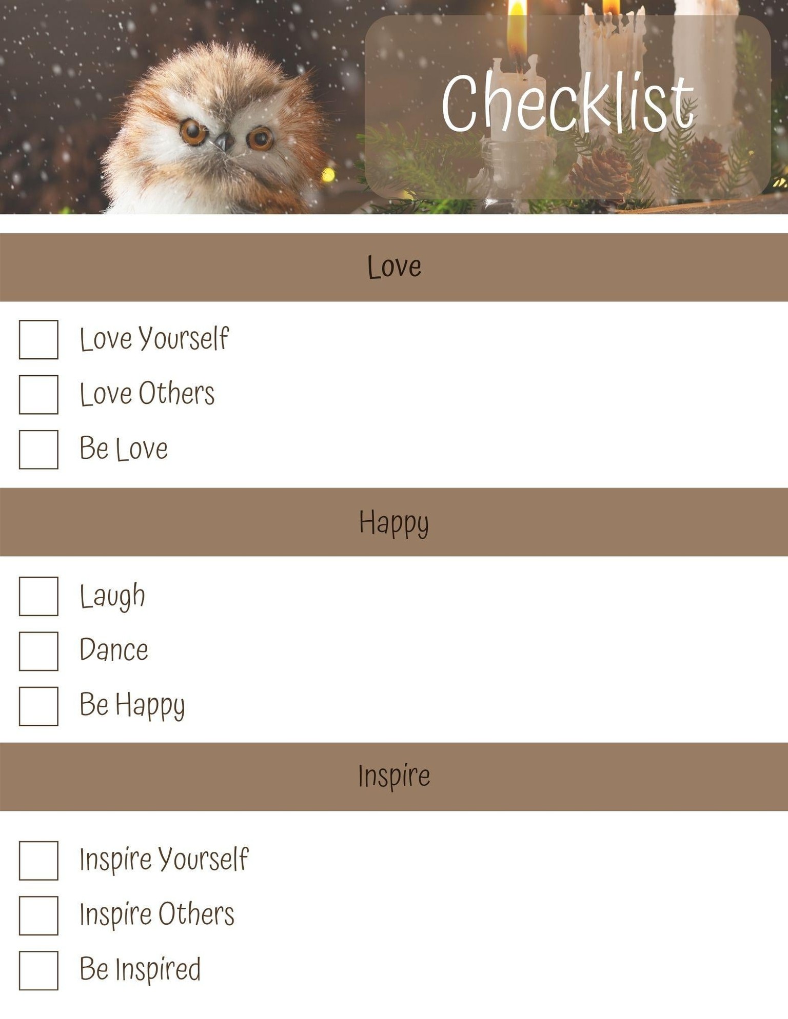 1st Checklist Designs Created - image 3 - student project