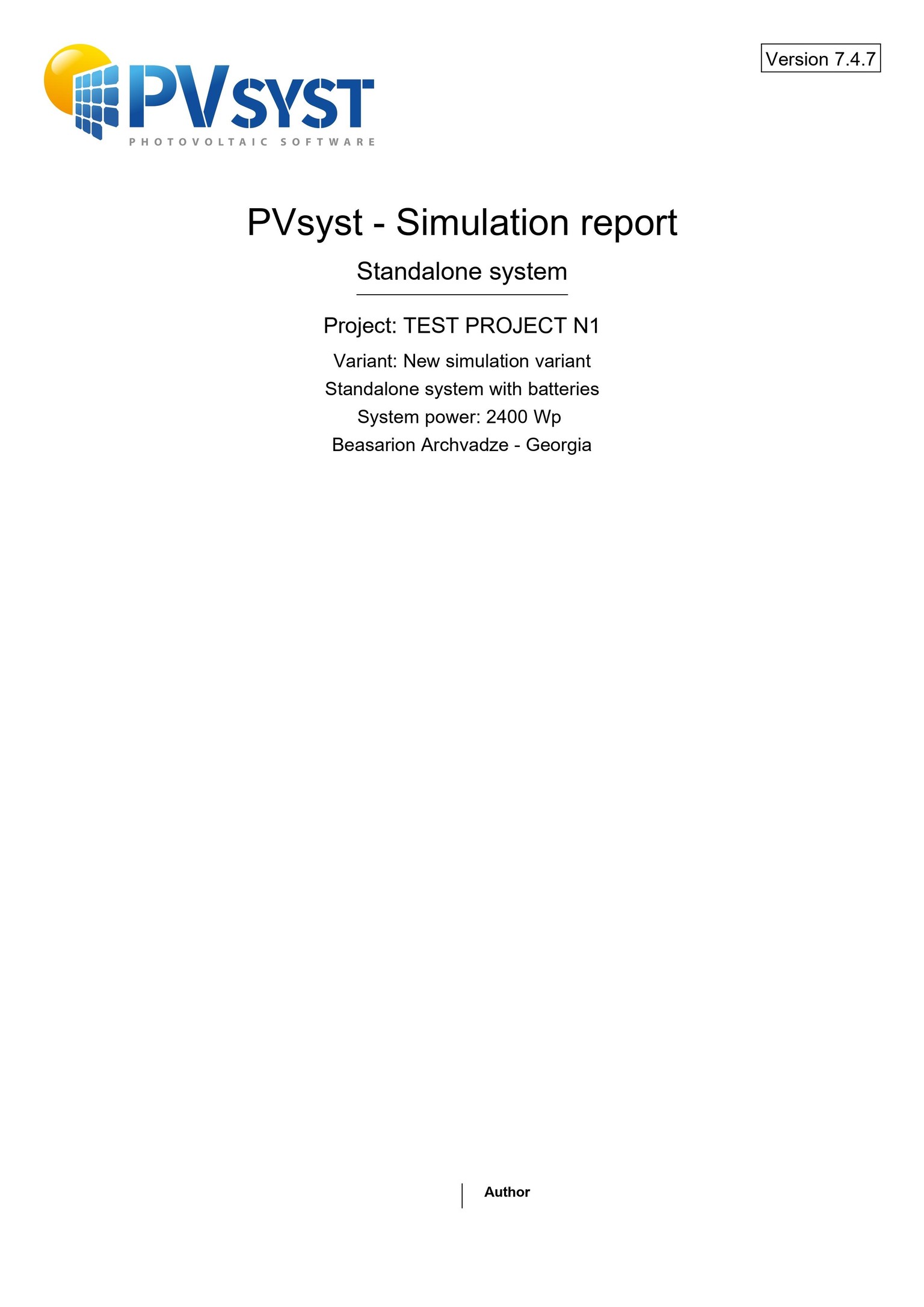 6KW OFFGRID SYSTEM PVSYST - image 1 - student project