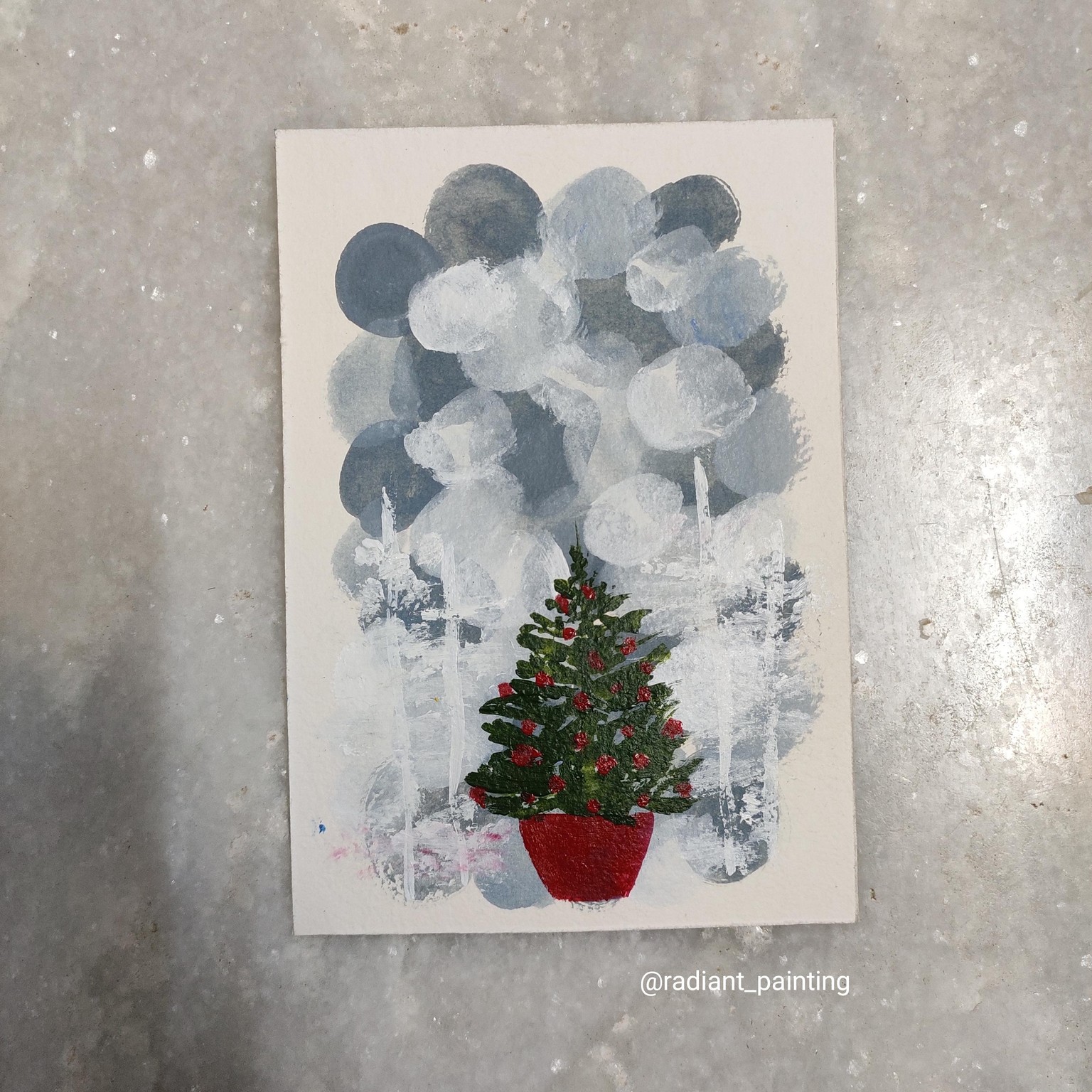 Acrylic Christmas cards - image 2 - student project