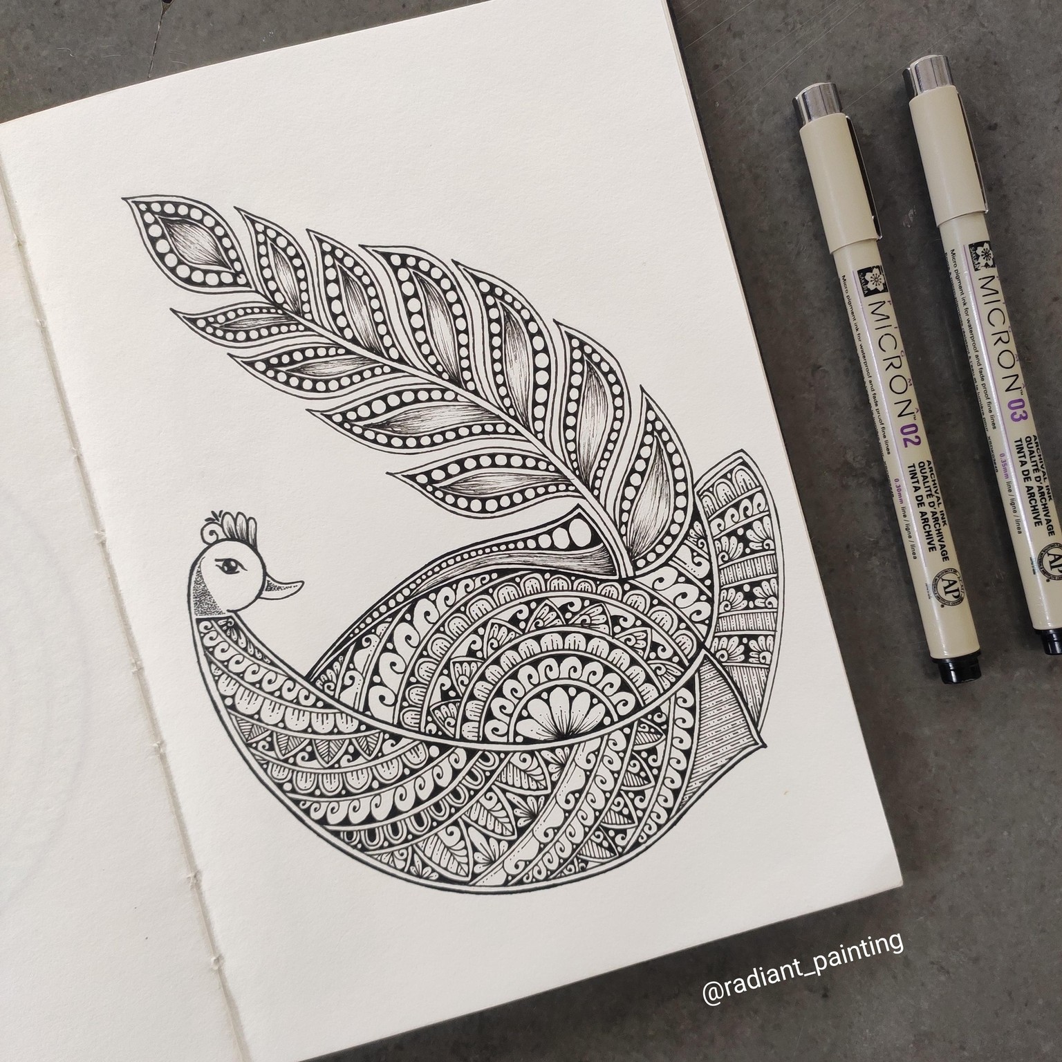 Peacock Mandalas - image 1 - student project