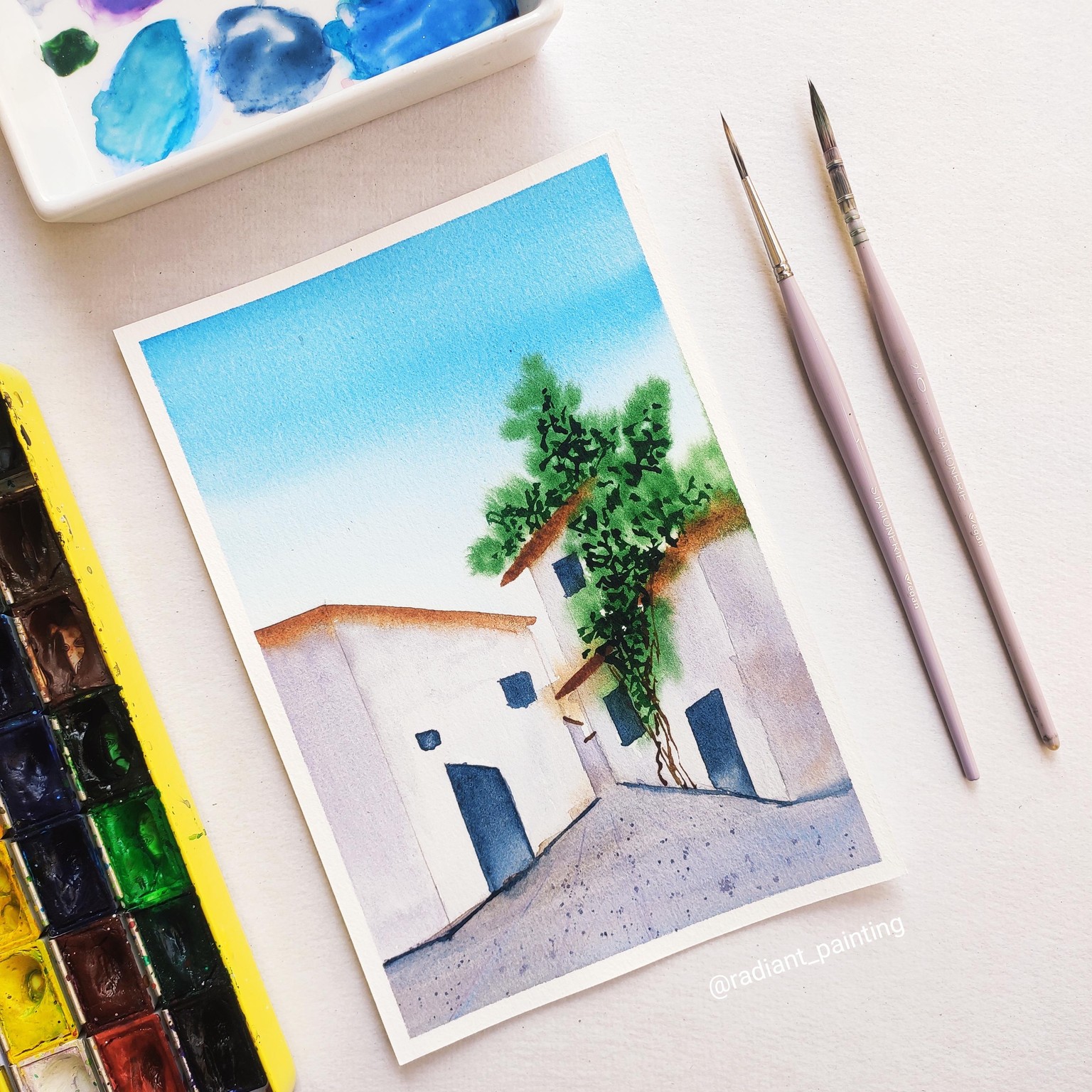 Watercolor Cityscapes - image 8 - student project