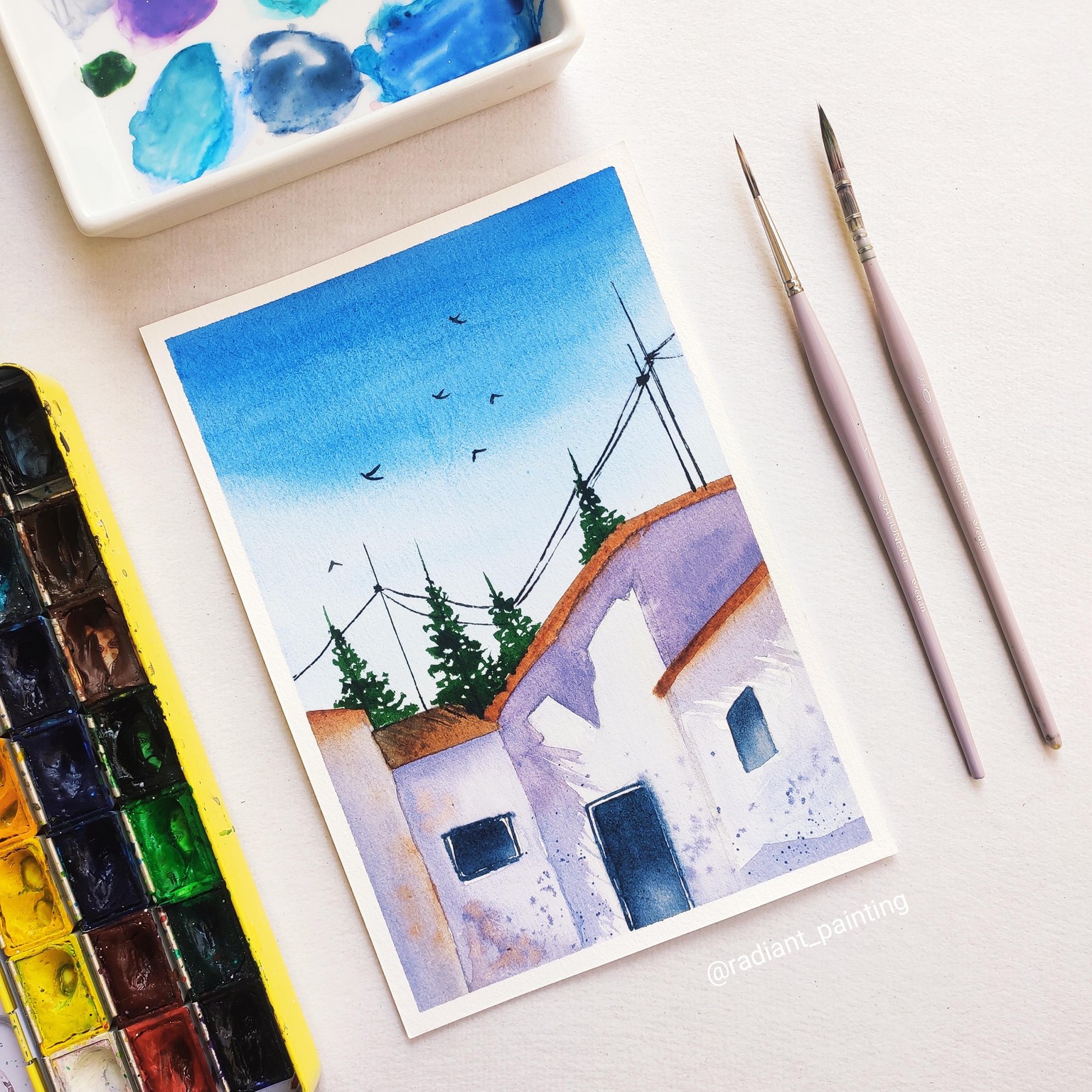 Watercolor Cityscapes - image 6 - student project