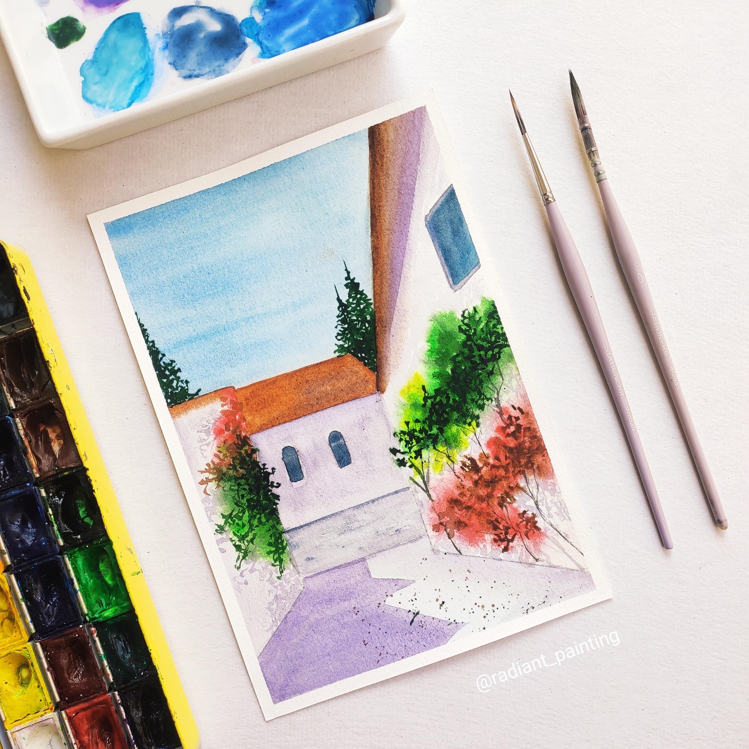 Watercolor Cityscapes - image 3 - student project