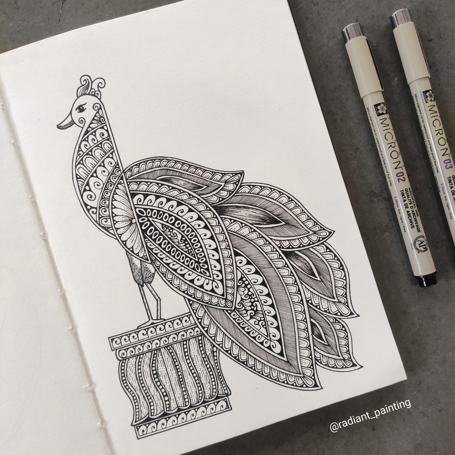 Peacock Mandalas - image 2 - student project