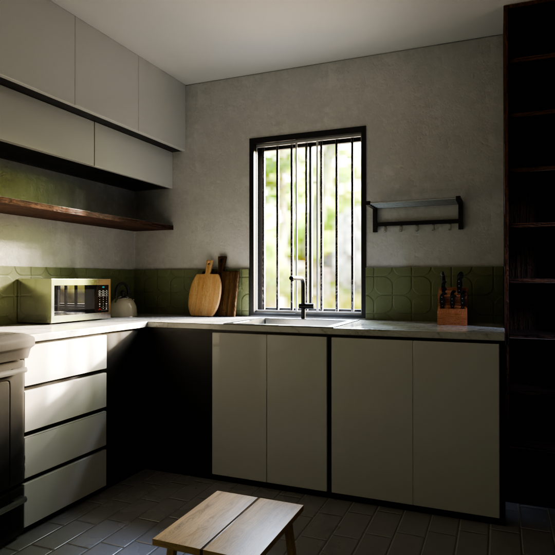 Kitchen textured scene - image 1 - student project