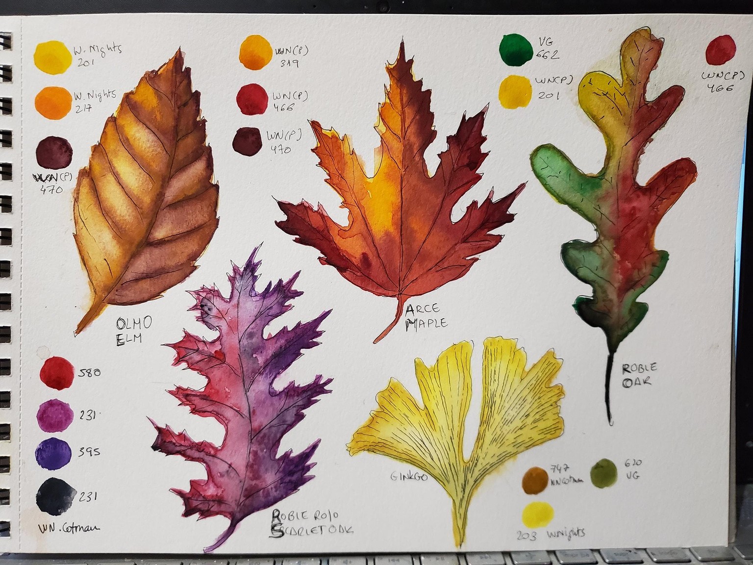 Painting leaves - image 1 - student project