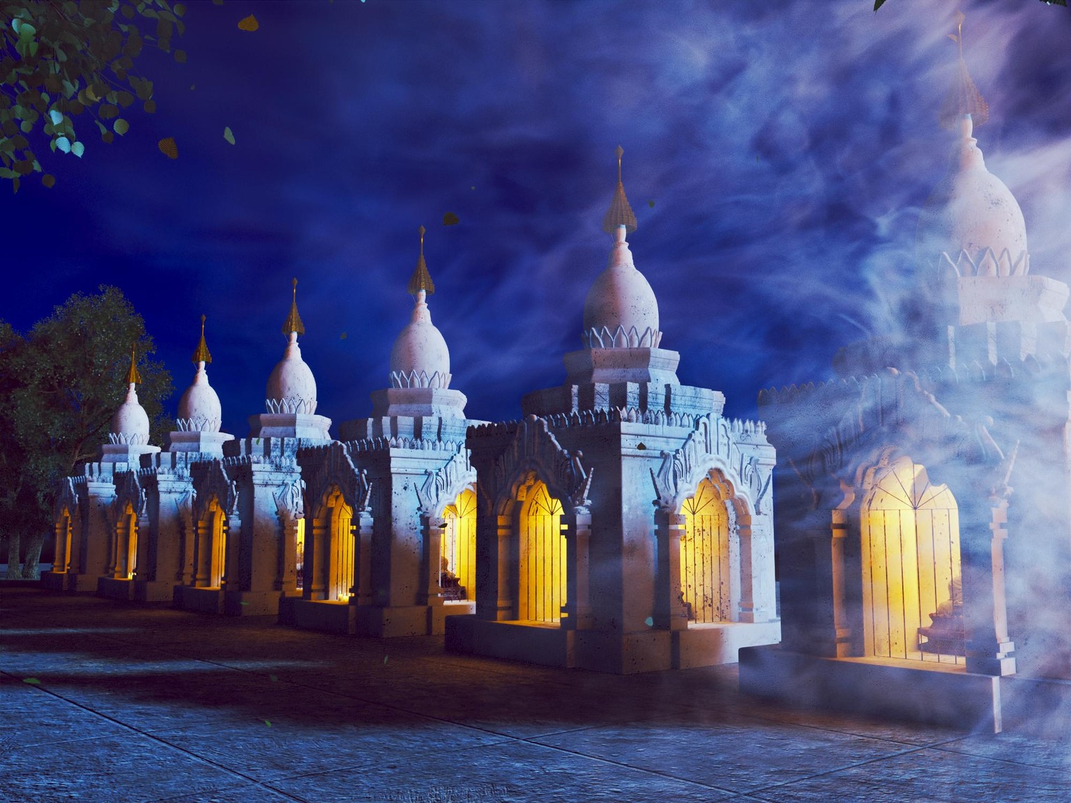 Myanmar Traditional Art (rendering Output Only) - image 1 - student project