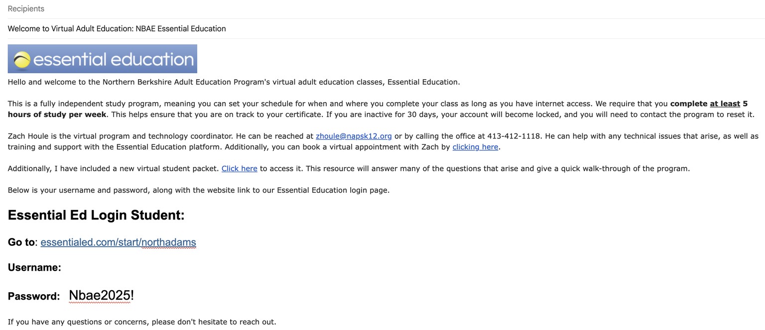 Onboarding Email - image 1 - student project