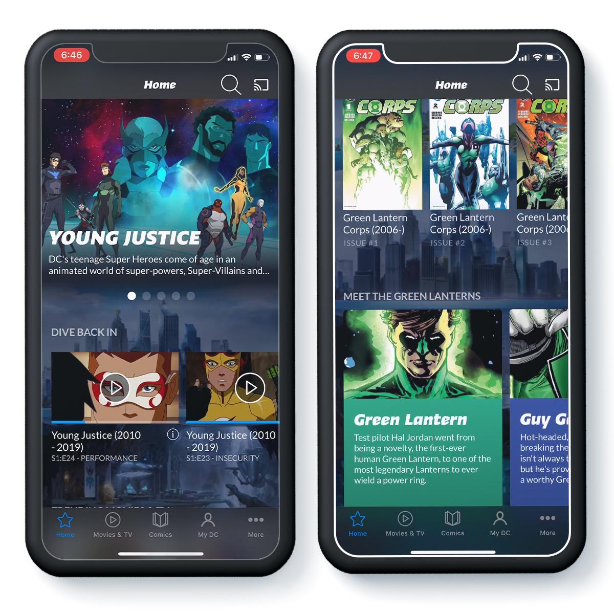 DC Universe App - image 1 - student project