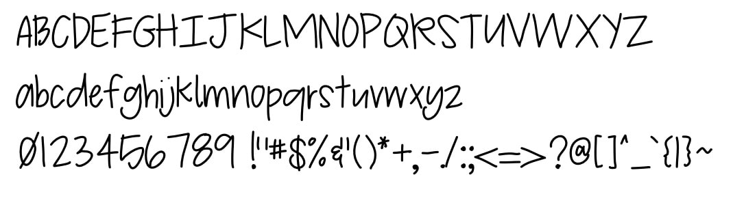My first font! - image 1 - student project
