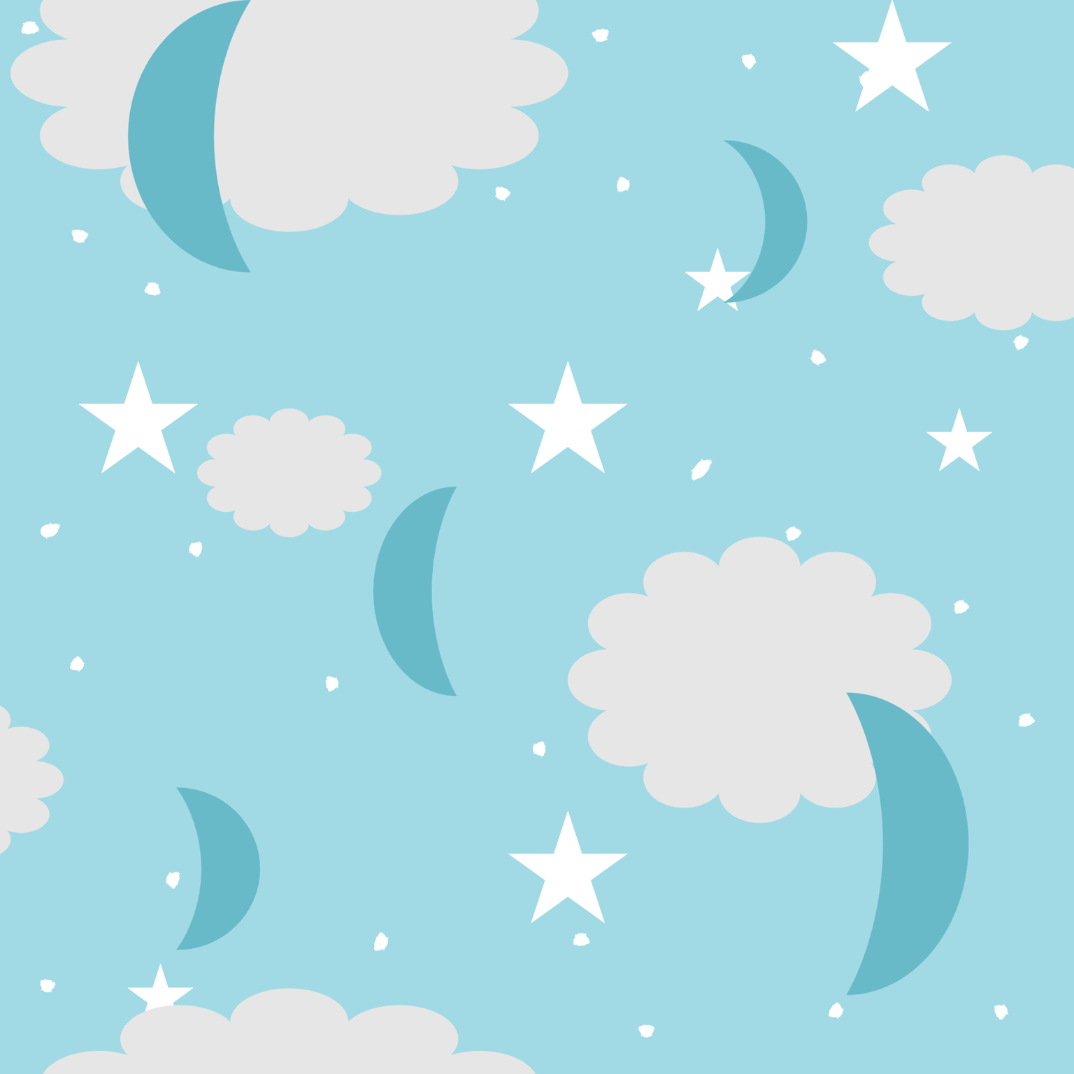 Cloudy Moon 1/2 Drop - image 2 - student project