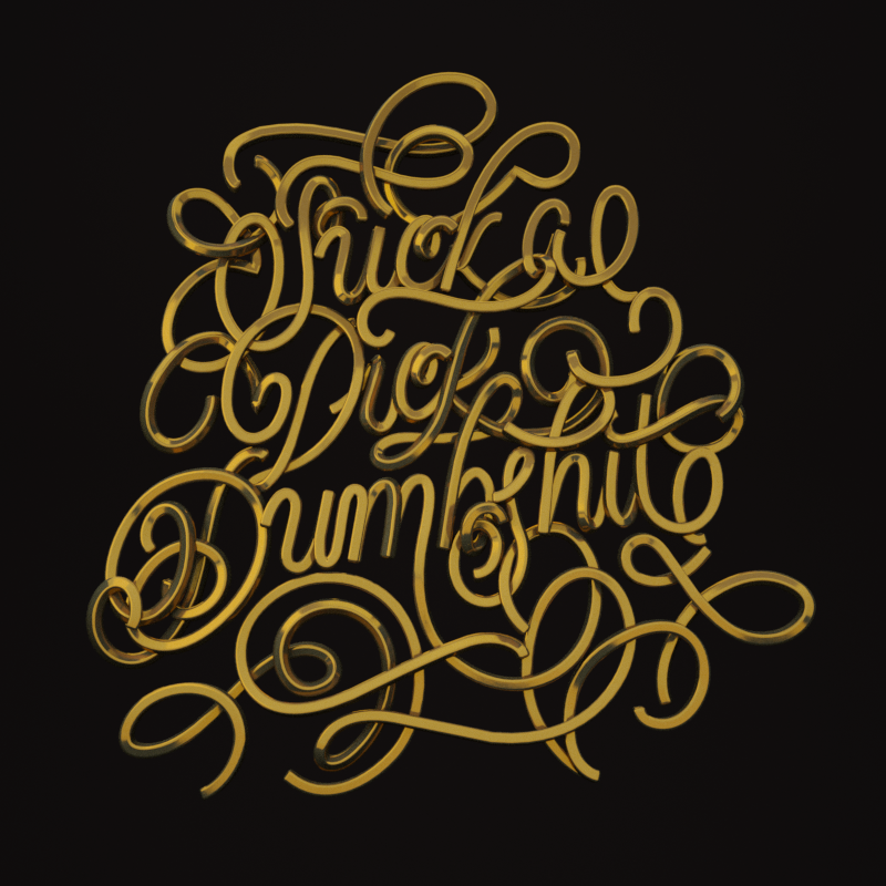 3D LETTERINGS - image 1 - student project