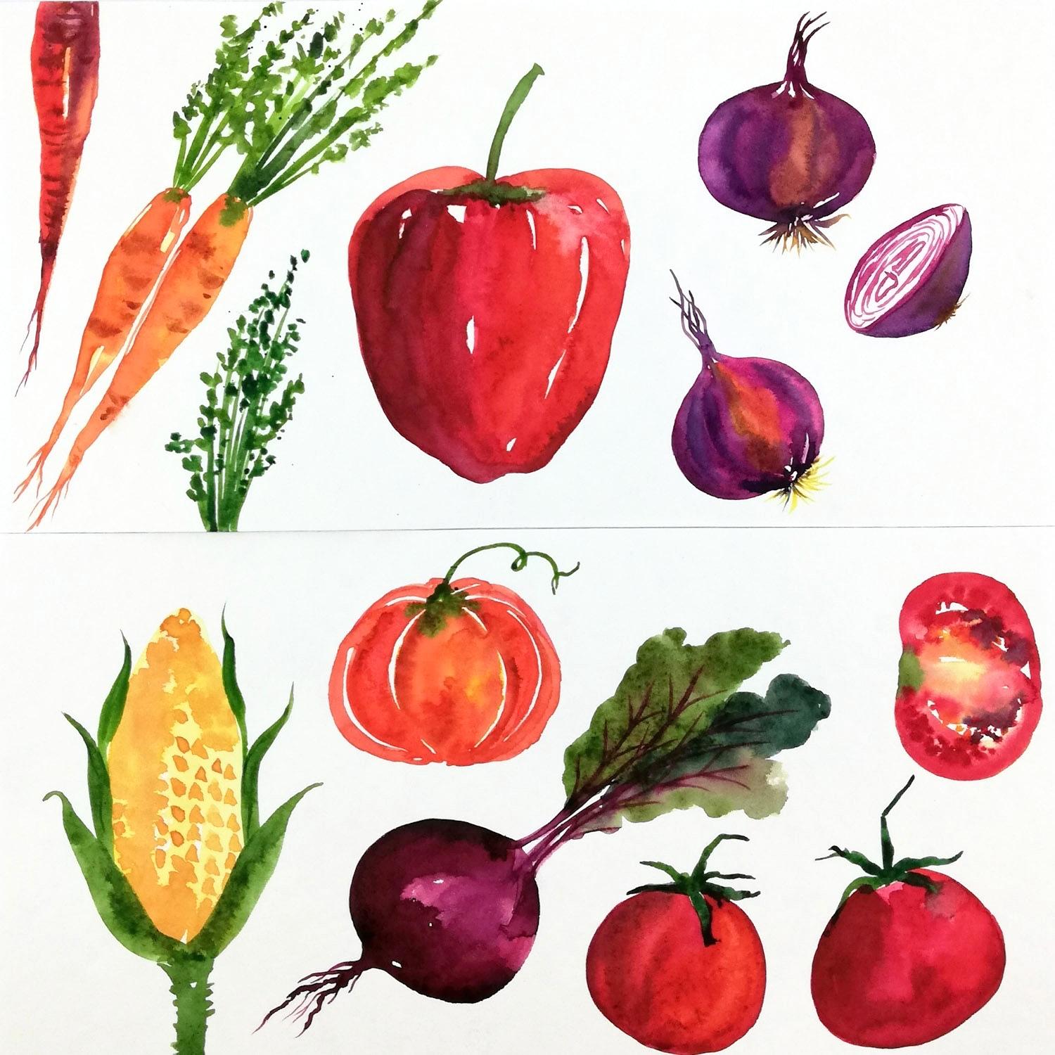 Loose veggies and fruits! - image 1 - student project