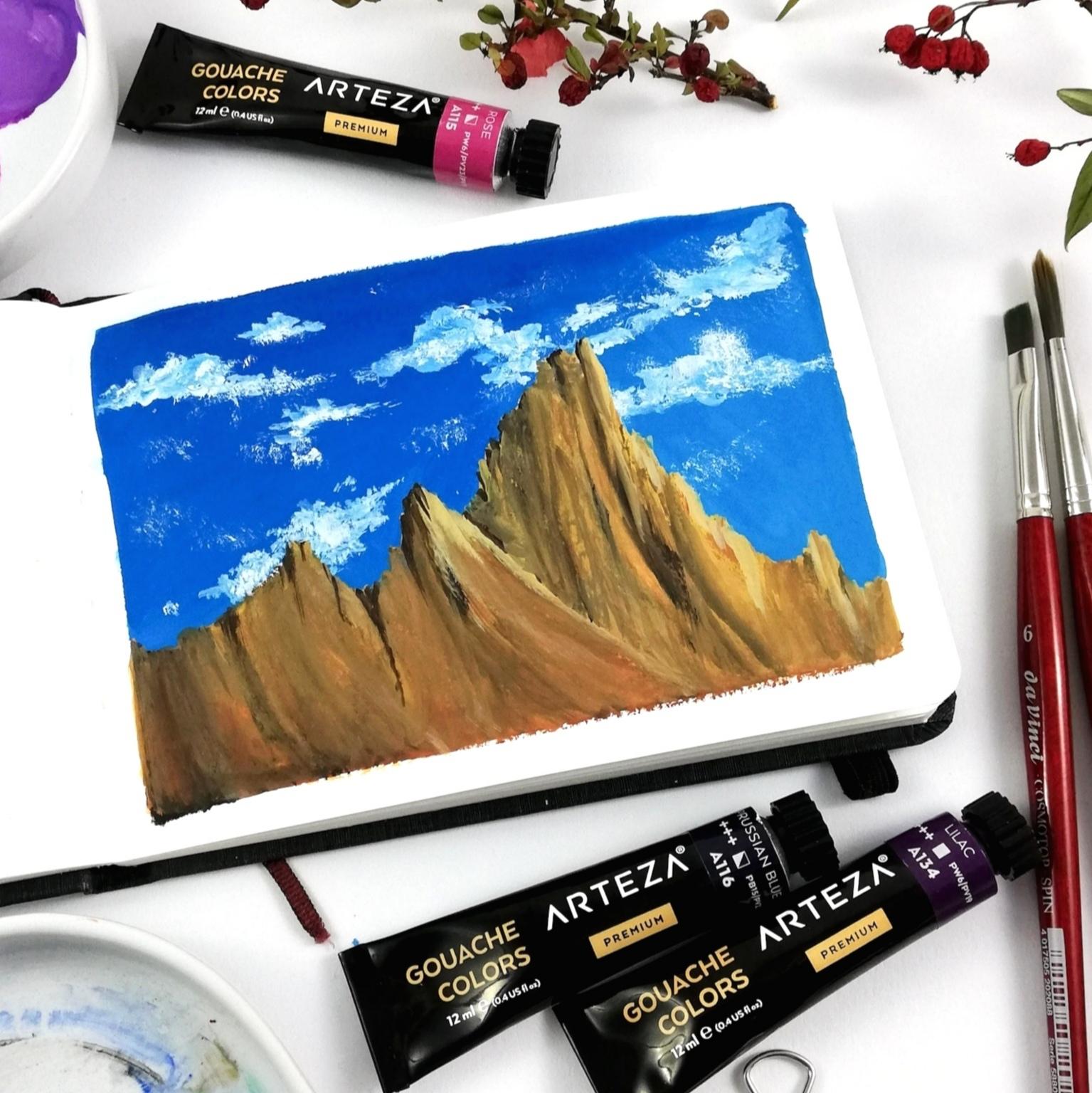 5 easy gouache landscapes! - image 4 - student project