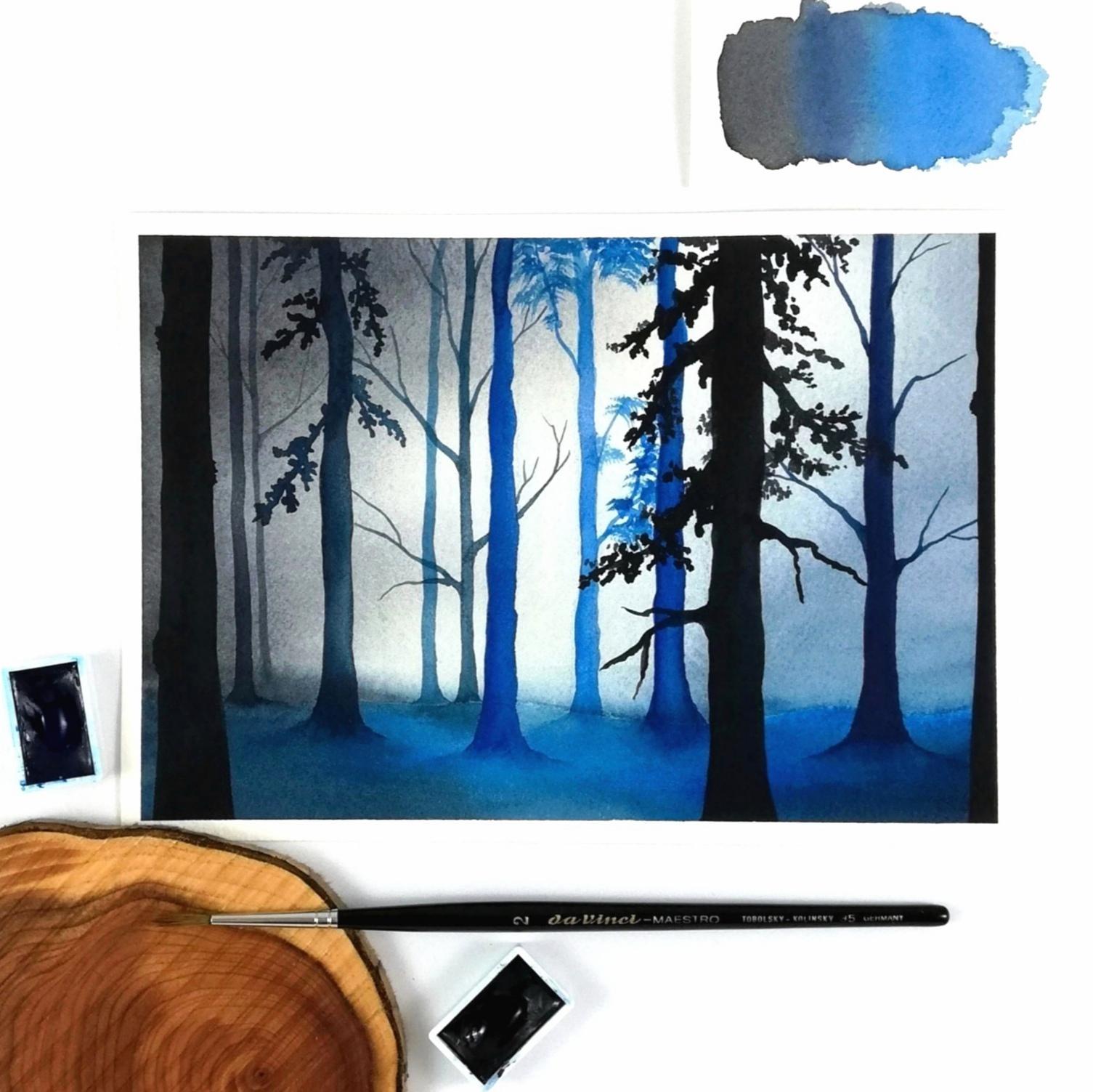 Misty forest scene - image 1 - student project