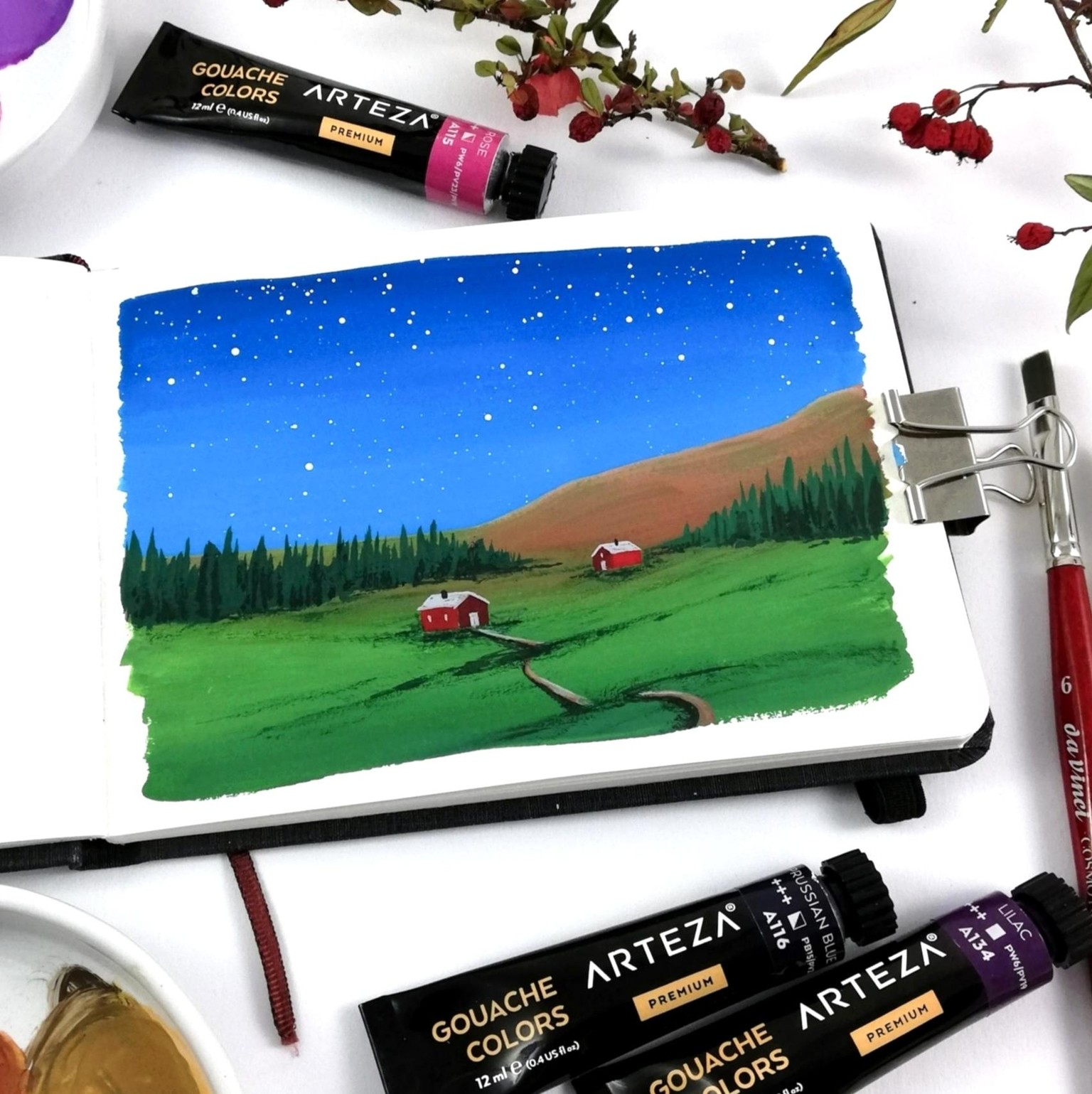 5 easy gouache landscapes! - image 1 - student project