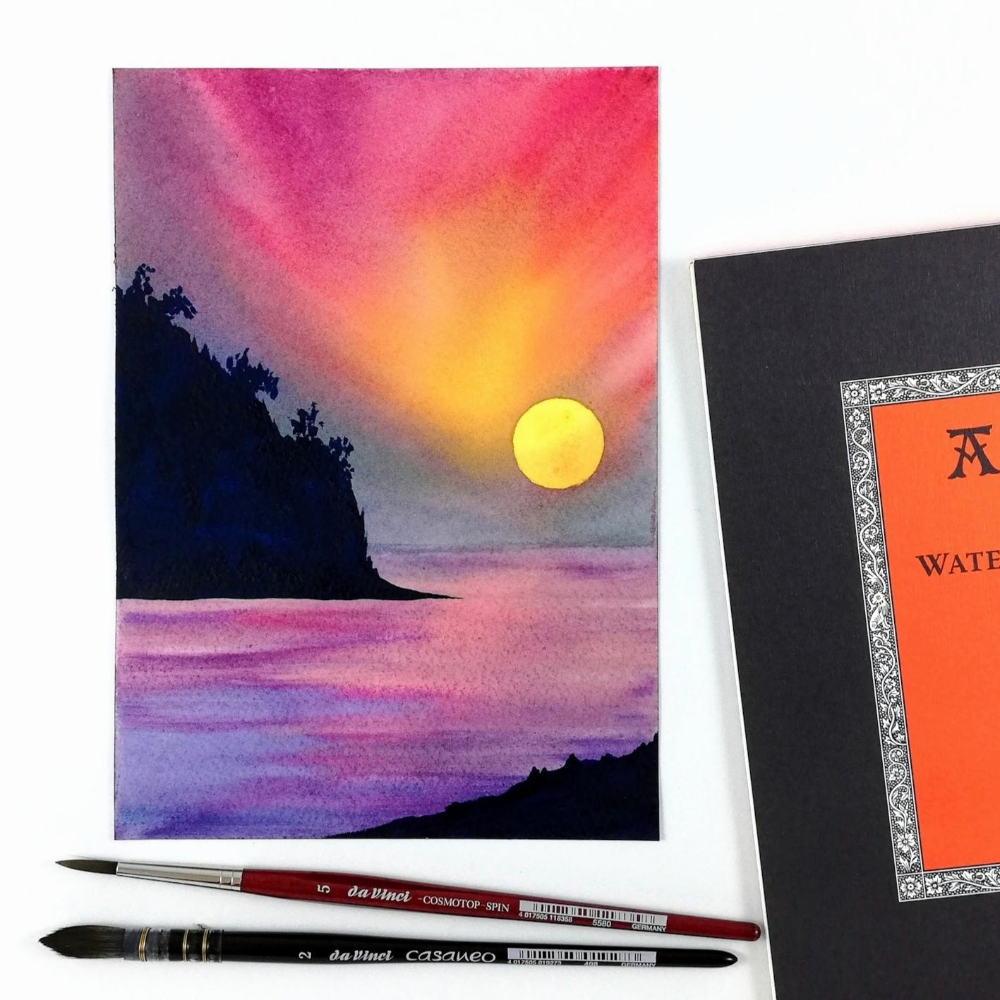 My 4 landscape paintings - image 1 - student project