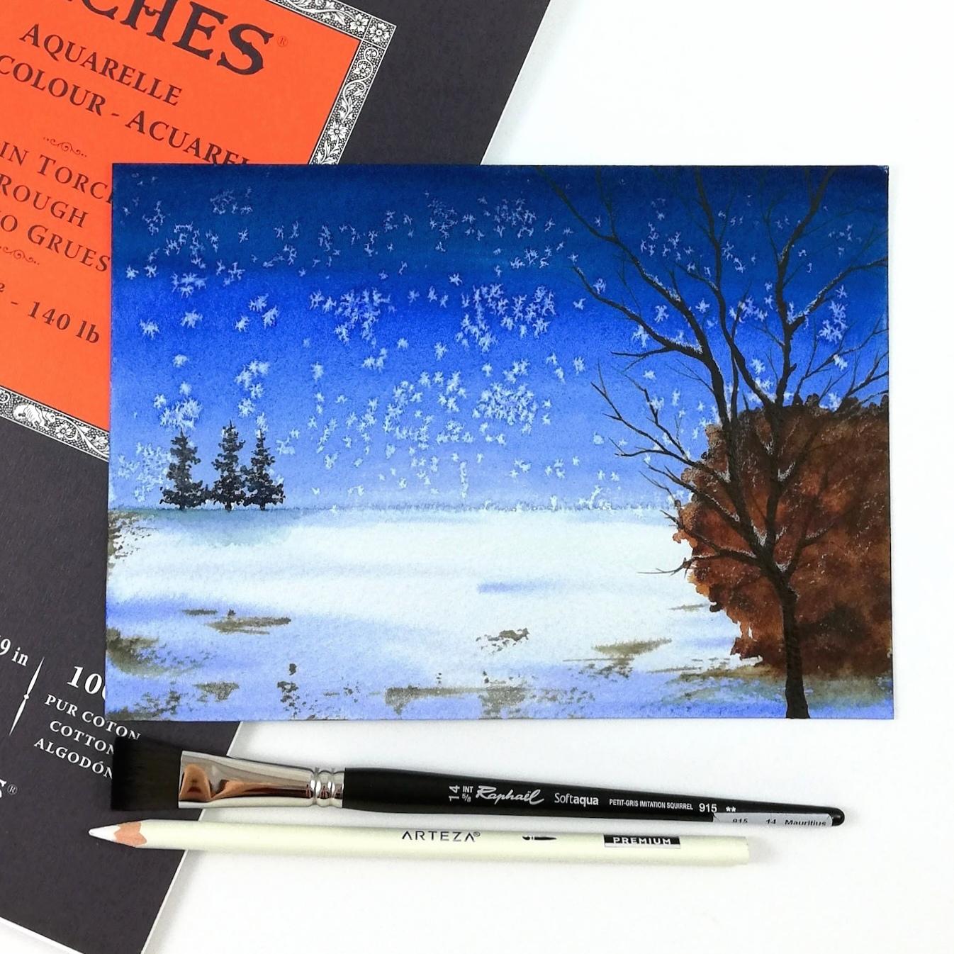 My 4 landscape paintings - image 3 - student project