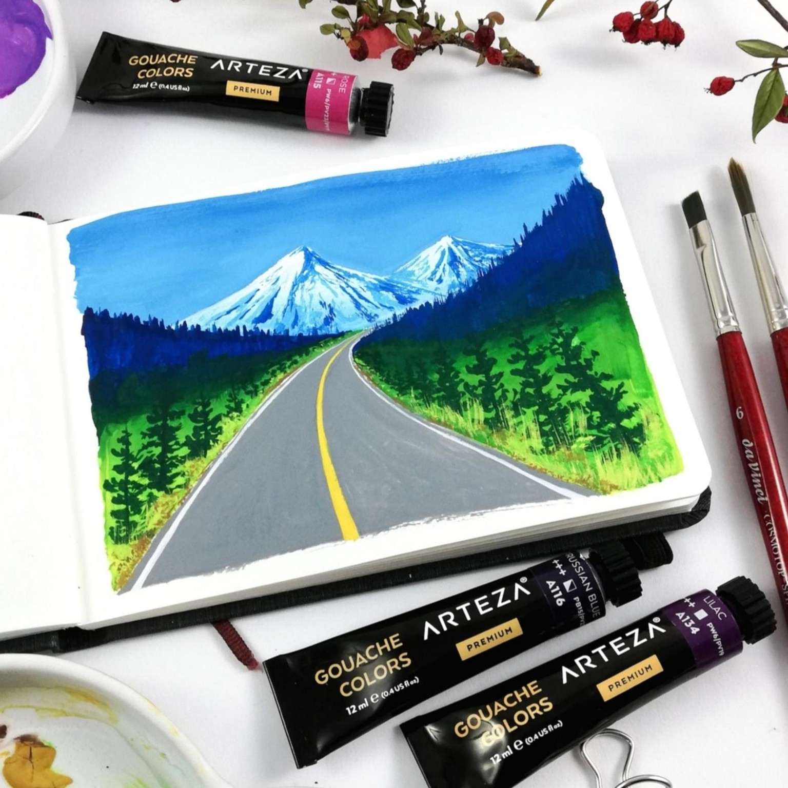 5 easy gouache landscapes! - image 3 - student project