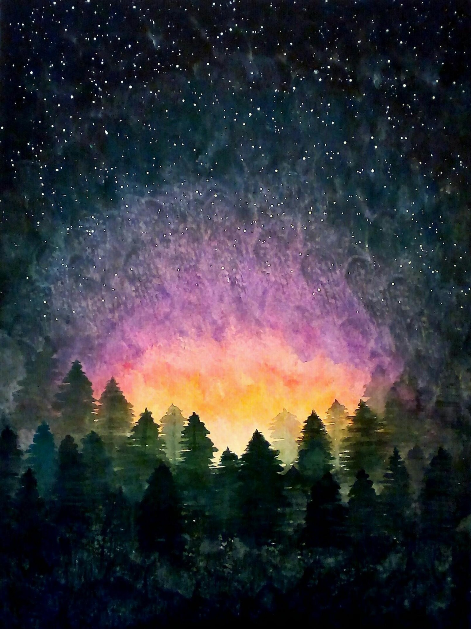 night sky attempt - image 2 - student project